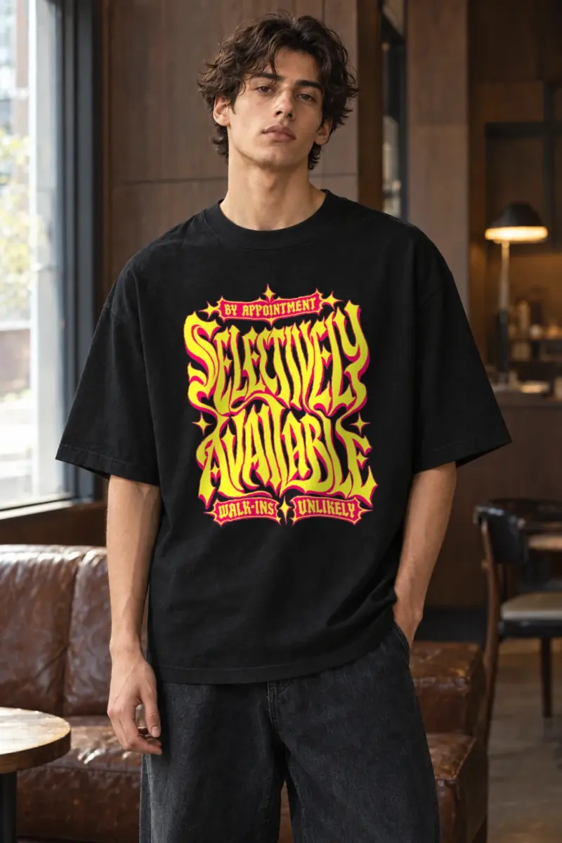 "Walk-Ins Unlikely" Men's Oversized Heavyweight Crewneck T-Shirt | Shaka Wear SHMHSS