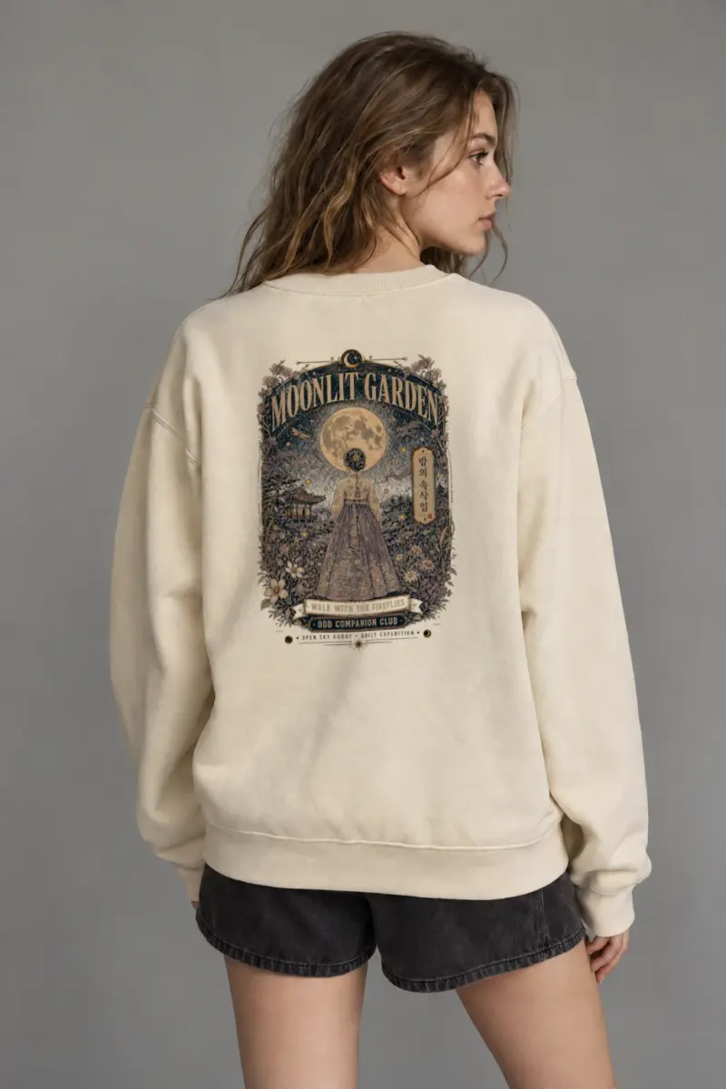 “Walk With The Fireflies” Unisex Sponge Fleece Crewneck Sweatshirt | Bella + Canvas 3901
