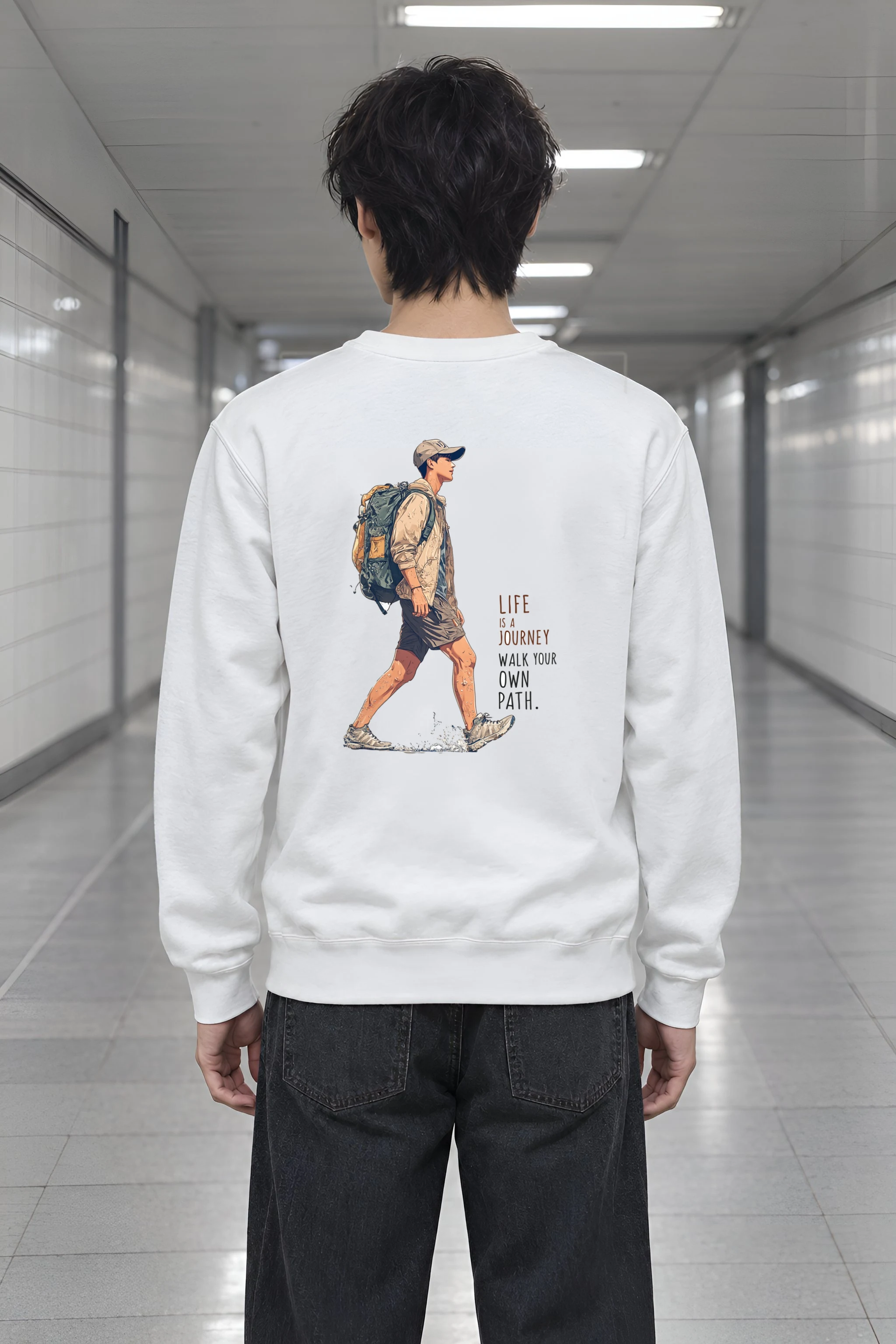 "Walk Your Own Path" Heavy Blend Unisex Crewneck Sweatshirt