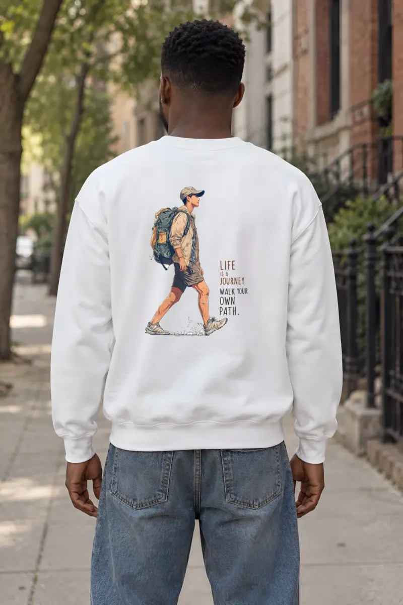 "Walk Your Own Path" Heavy Blend Unisex Crewneck Sweatshirt