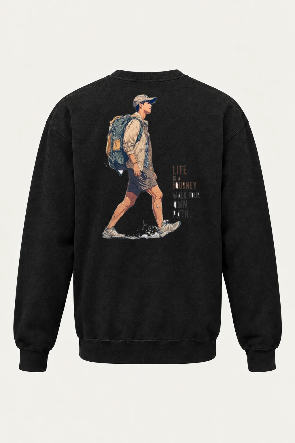 "Walk Your Own Path" Heavy Blend Unisex Crewneck Sweatshirt | Gildan 18000