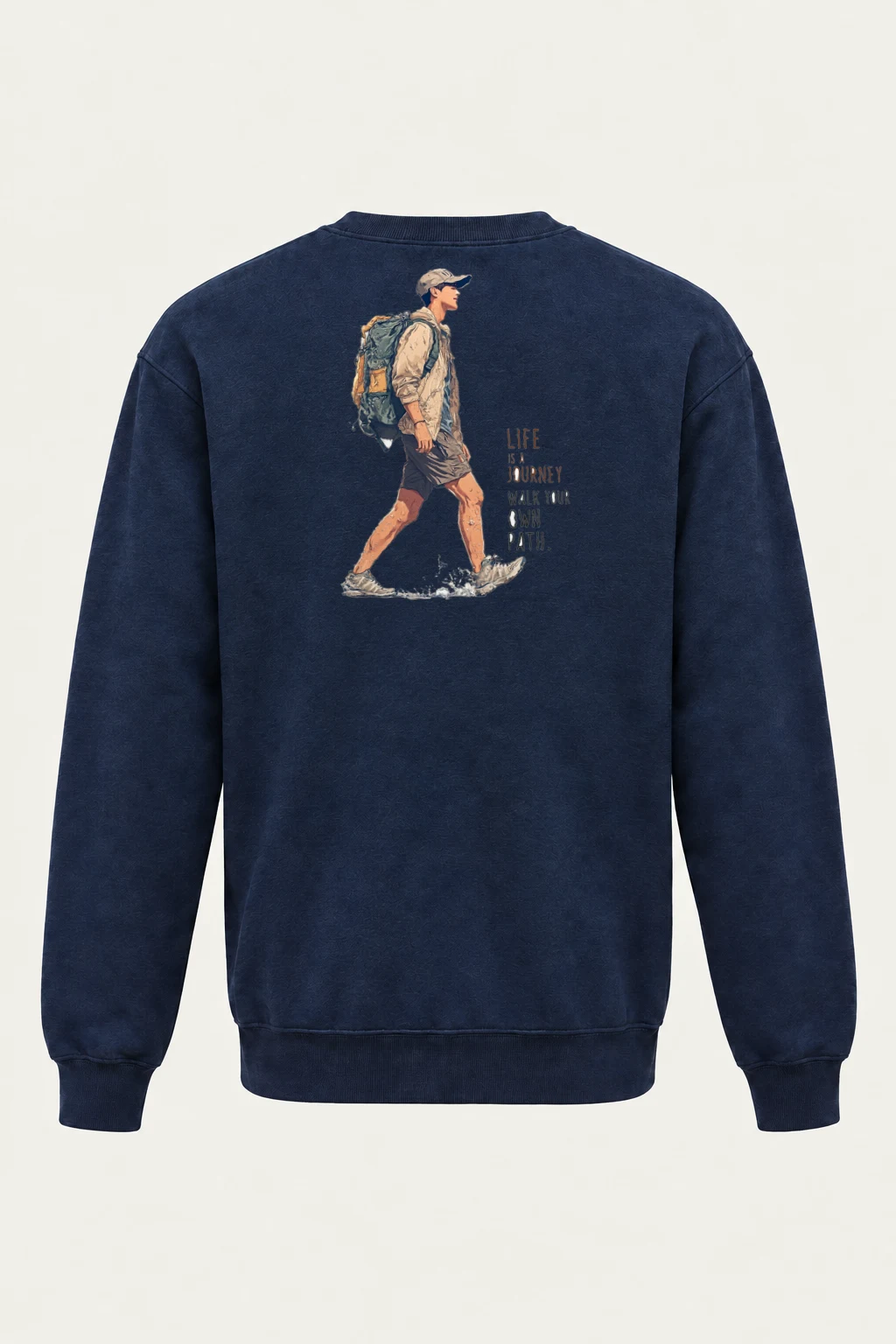 "Walk Your Own Path" Heavy Blend Unisex Crewneck Sweatshirt | Gildan 18000