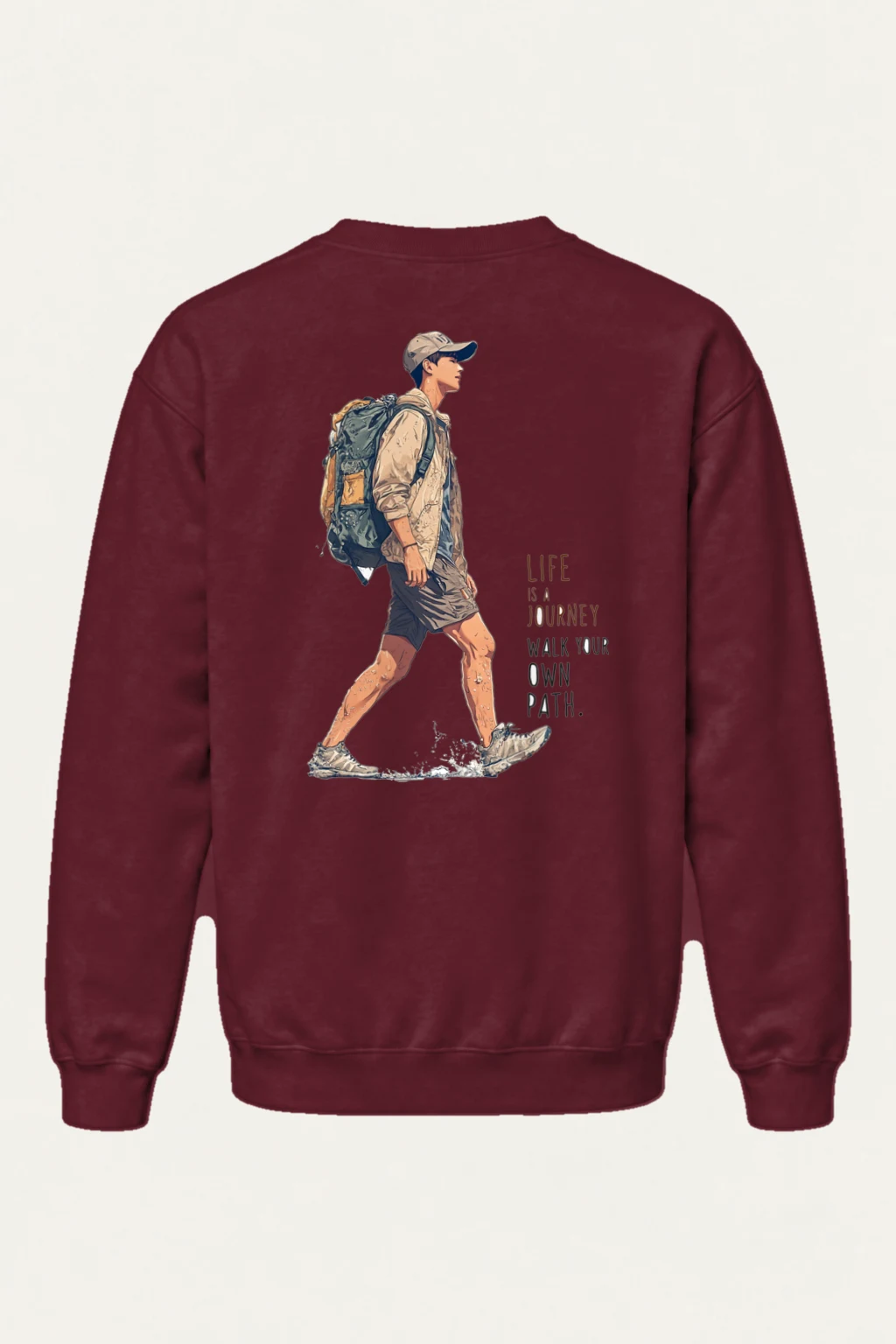 "Walk Your Own Path" Heavy Blend Unisex Crewneck Sweatshirt | Gildan 18000