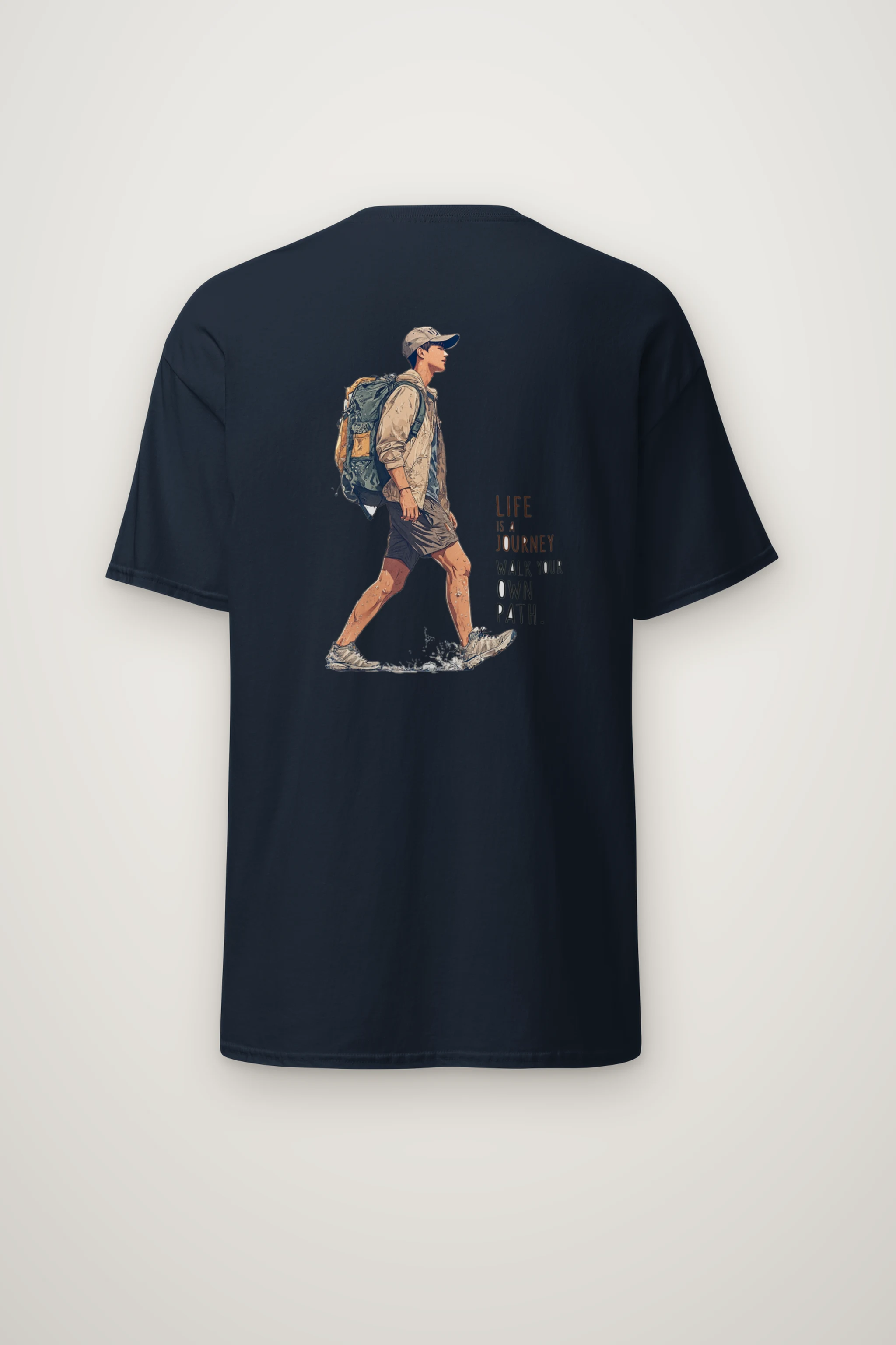 "Walk Your Own Path" Heavyweight Unisex Crewneck T-shirt