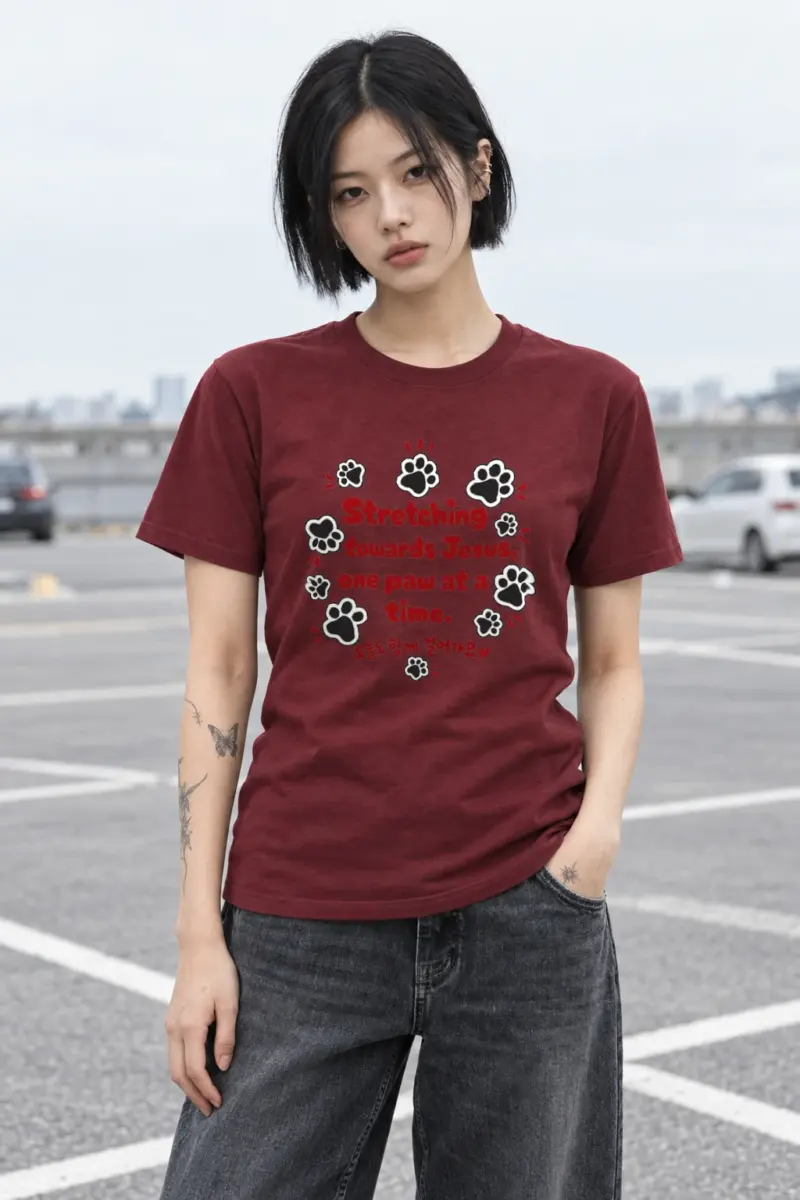 "Walking Together Today" Heavyweight Unisex Crewneck T-shirt