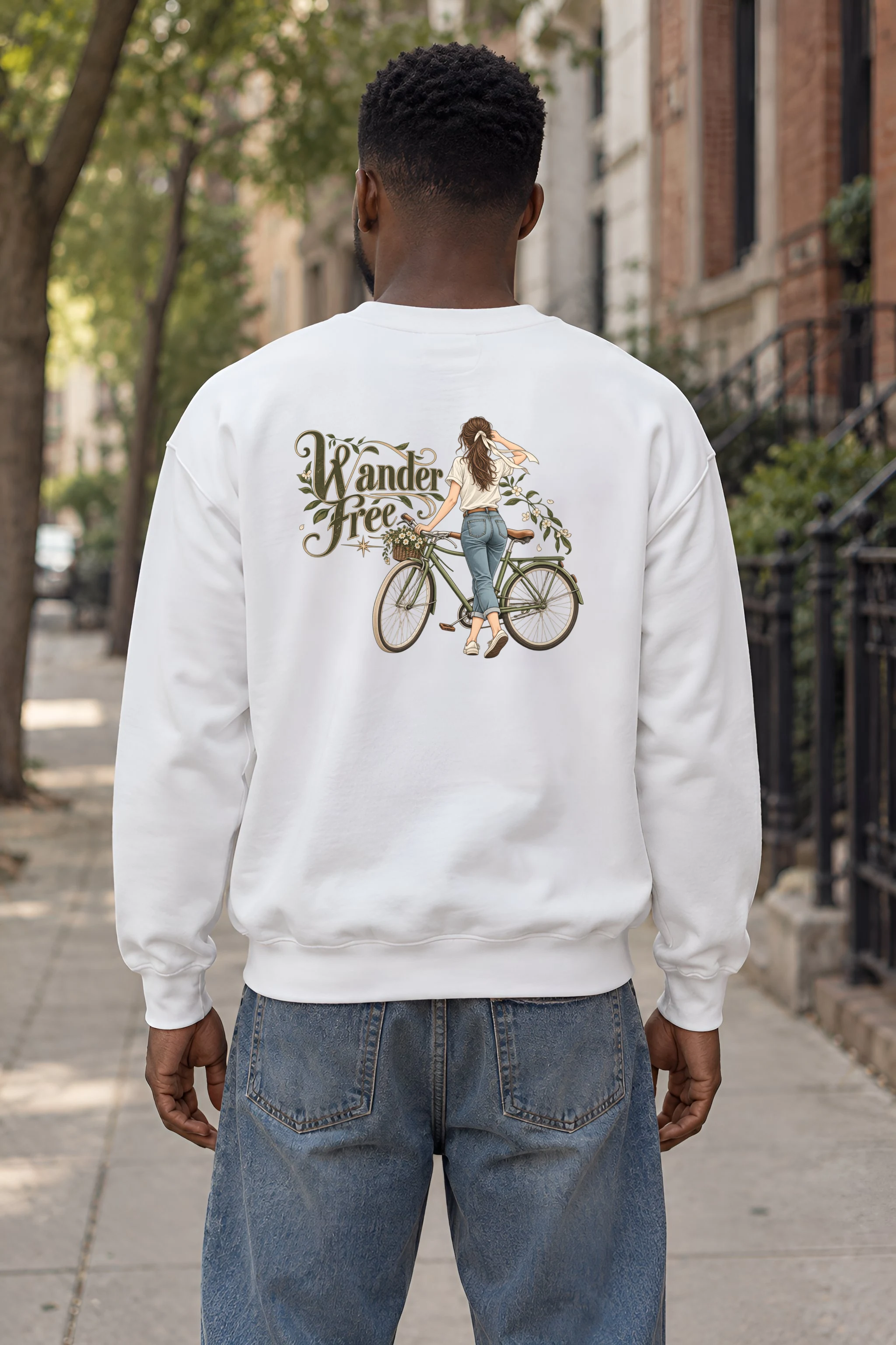 "Wander Free" Heavy Blend Unisex Crewneck Sweatshirt