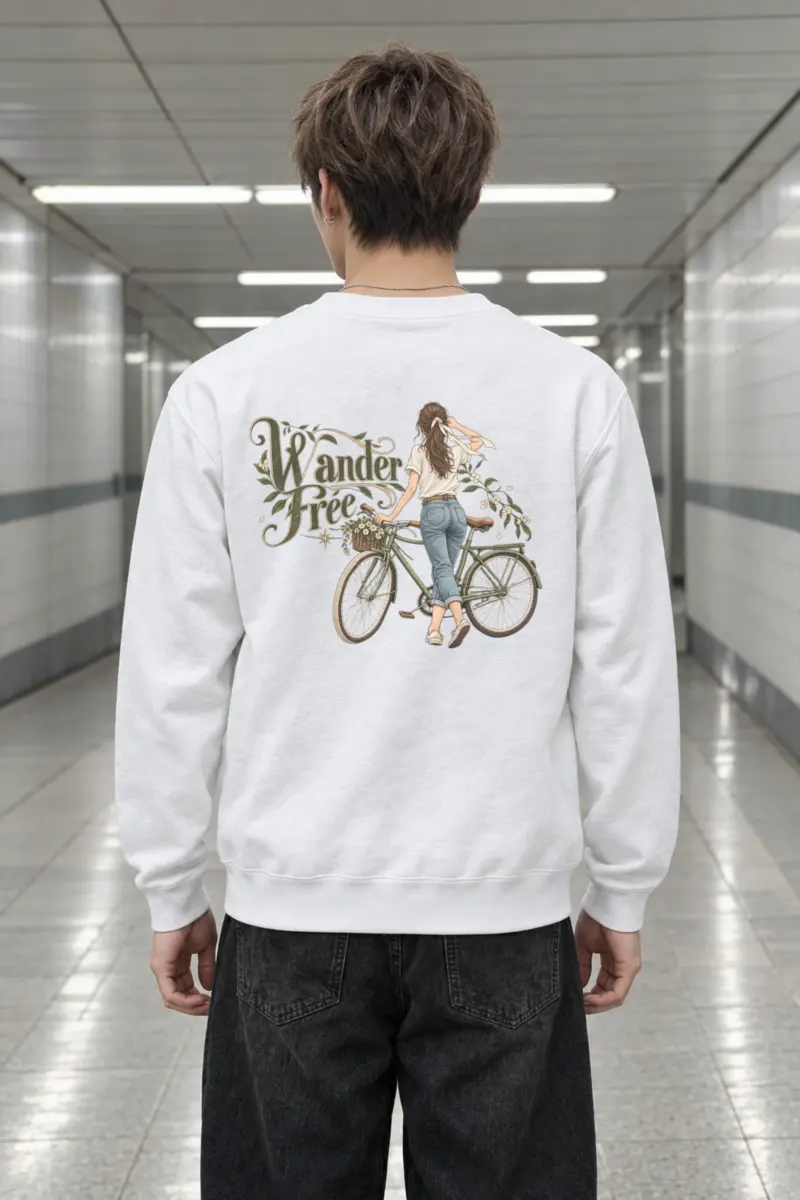 "Wander Free" Heavy Blend Unisex Crewneck Sweatshirt