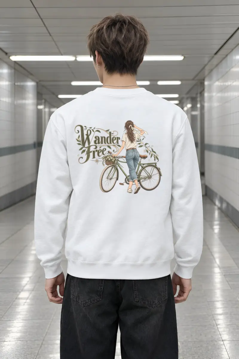 "Wander Free" Heavy Blend Unisex Crewneck Sweatshirt