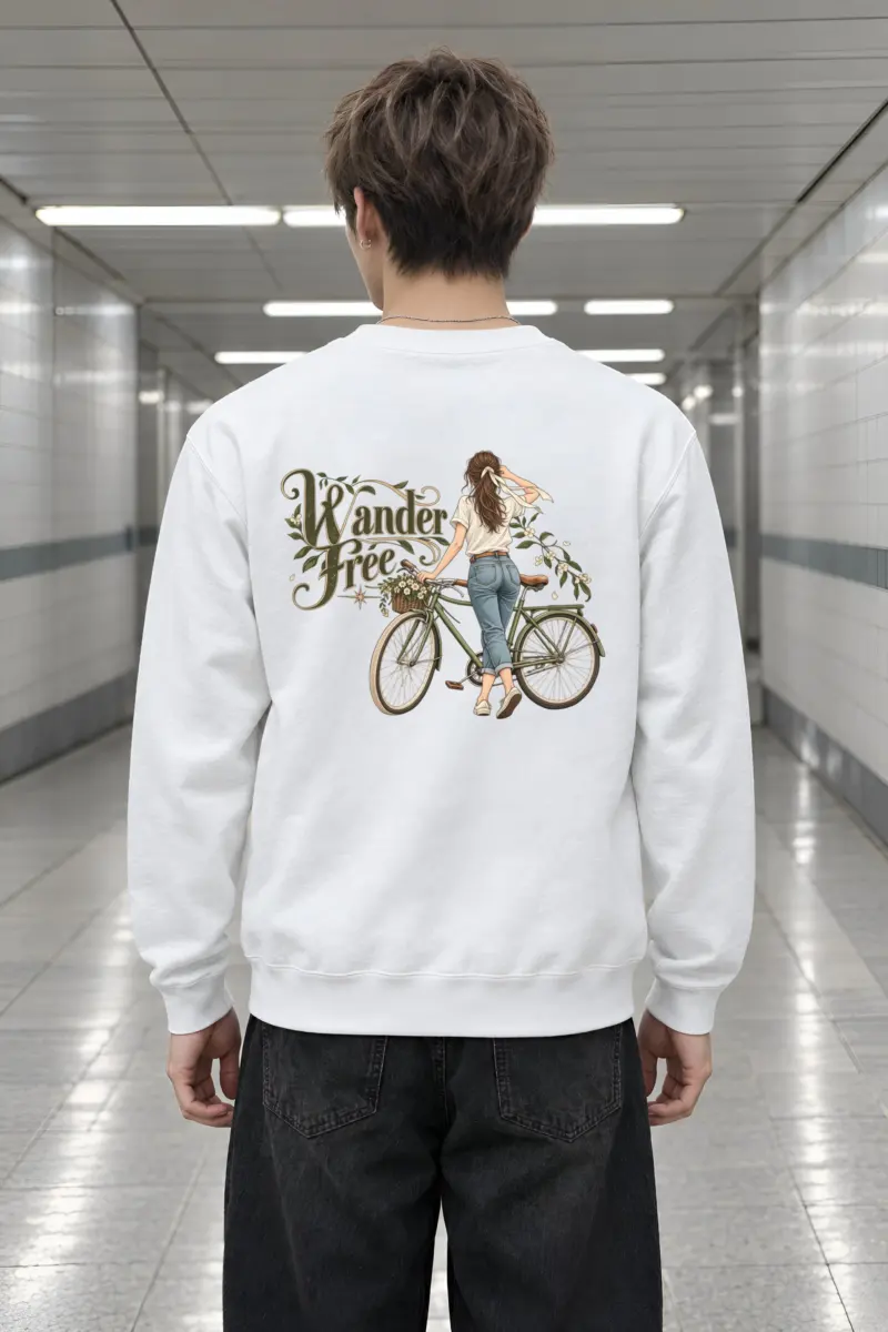 "Wander Free" Heavy Blend Unisex Crewneck Sweatshirt