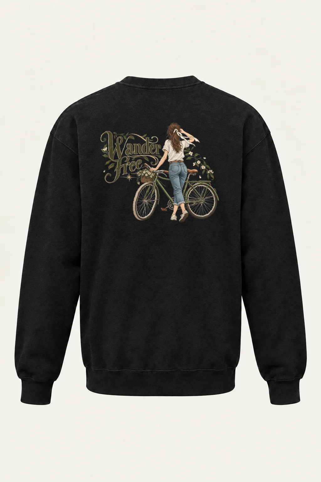 "Wander Free" Heavy Blend Unisex Crewneck Sweatshirt | Gildan 18000
