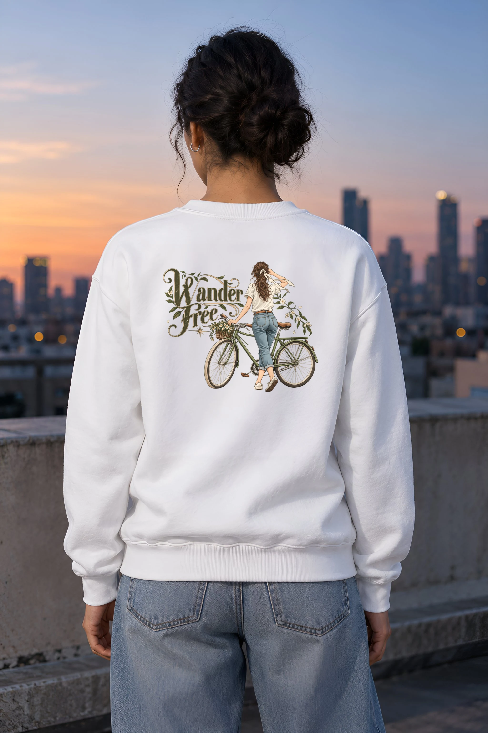 "Wander Free" Heavy Blend Unisex Crewneck Sweatshirt