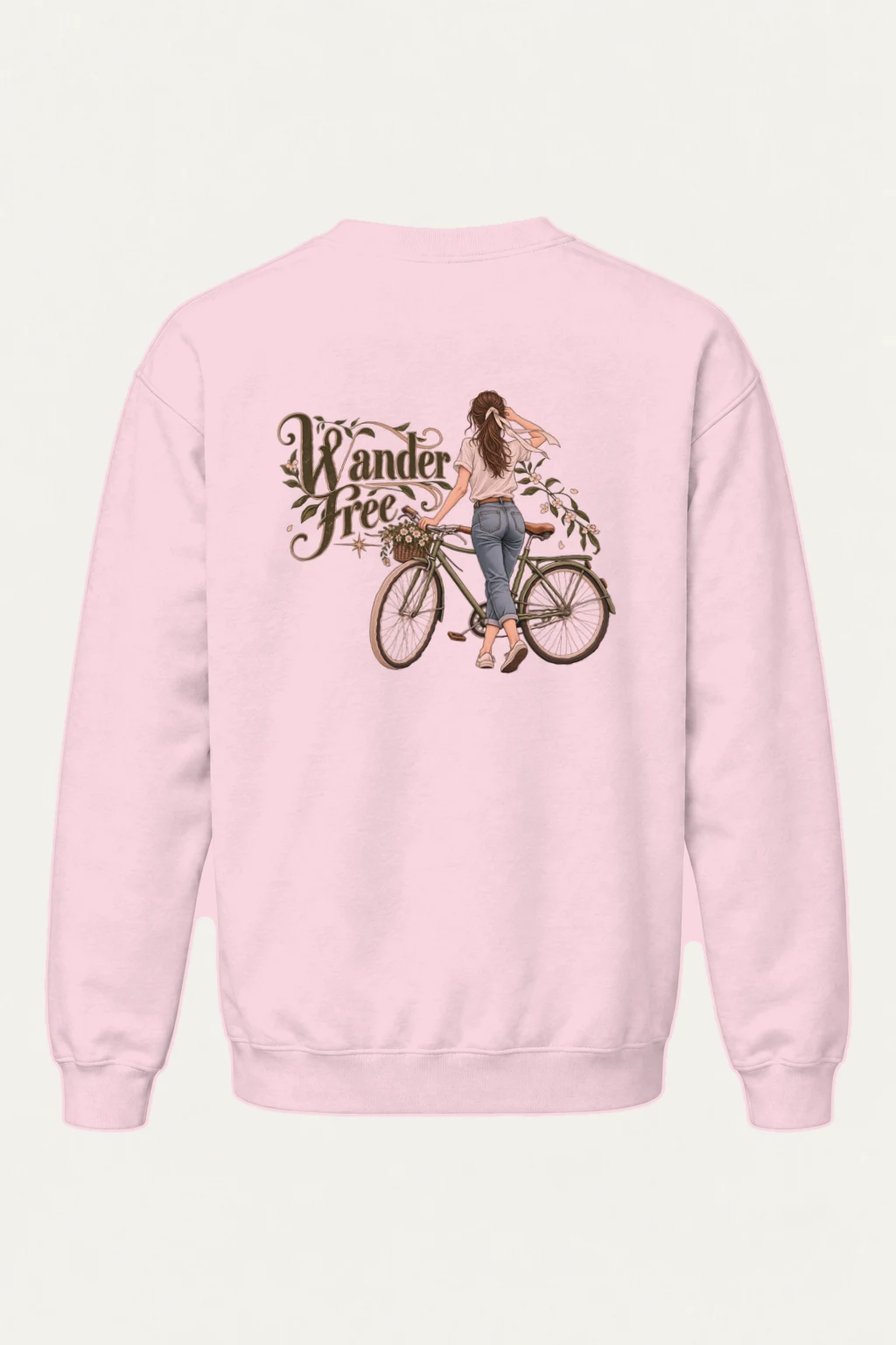 "Wander Free" Heavy Blend Unisex Crewneck Sweatshirt | Gildan 18000