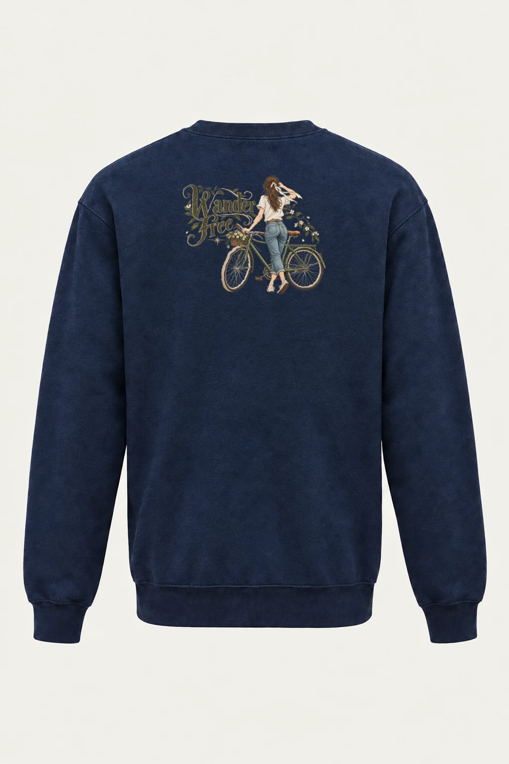 "Wander Free" Heavy Blend Unisex Crewneck Sweatshirt | Gildan 18000