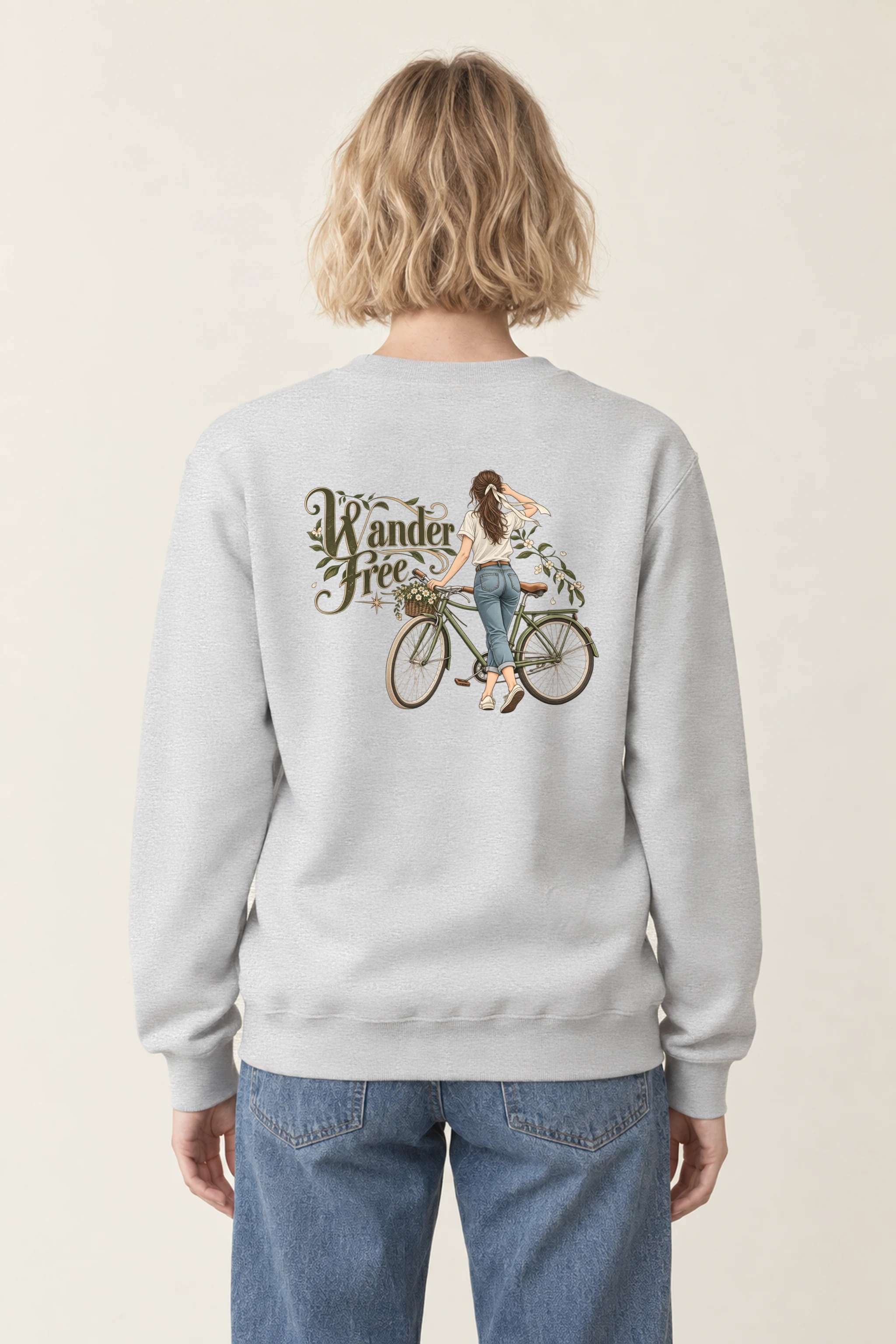 "Wander Free" Heavy Blend Unisex Crewneck Sweatshirt