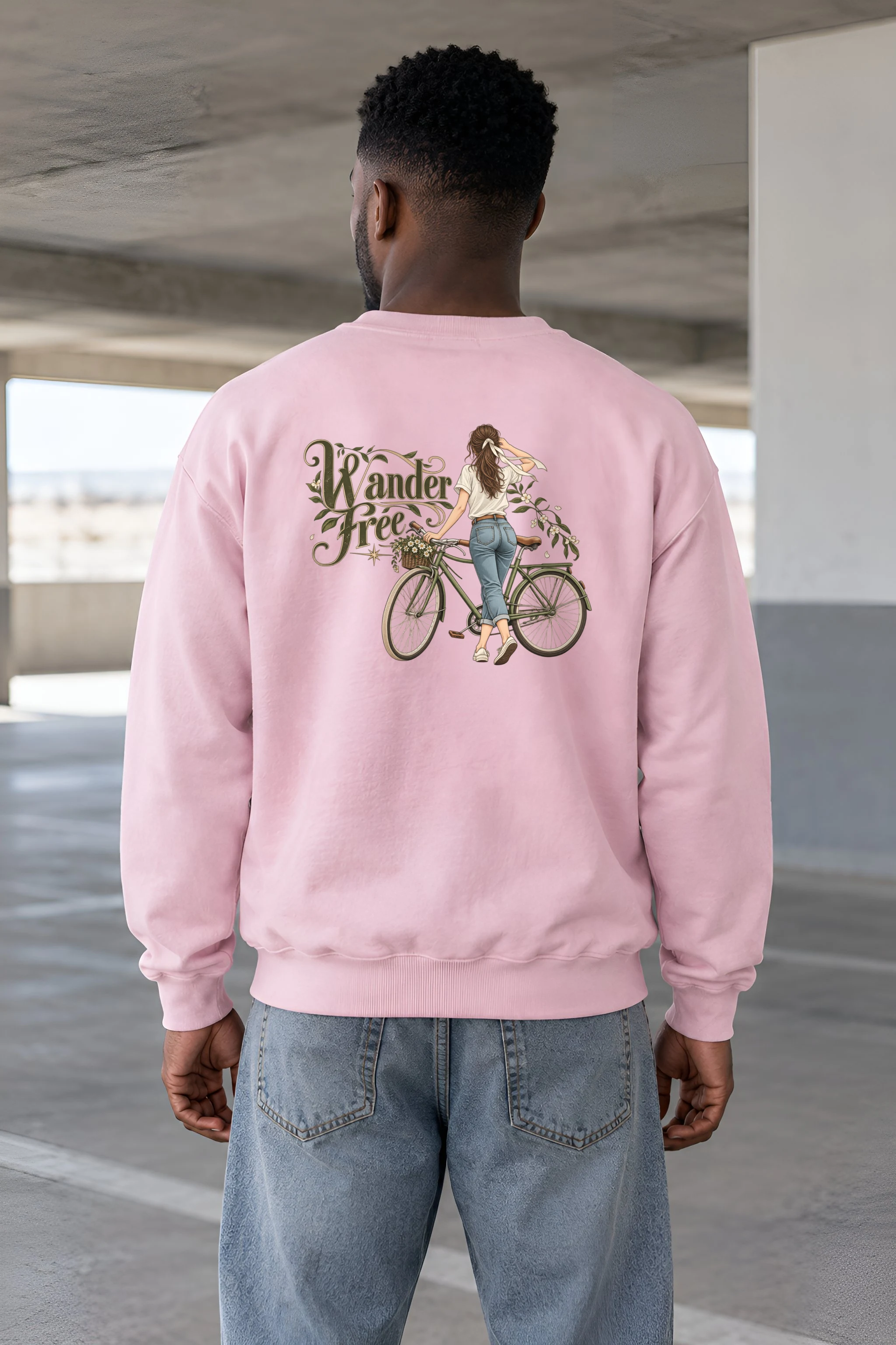 "Wander Free" Heavy Blend Unisex Crewneck Sweatshirt