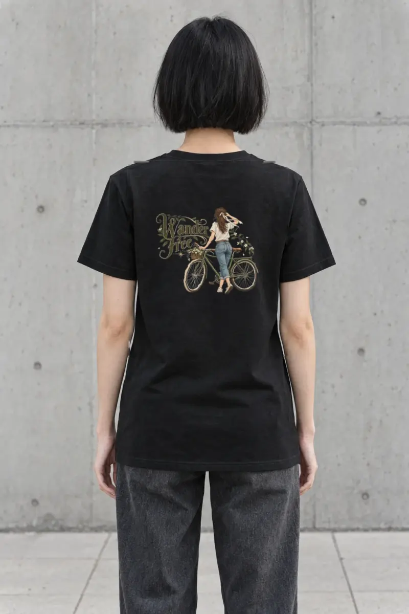 "Wander Free" Heavyweight Unisex Crewneck T-shirt