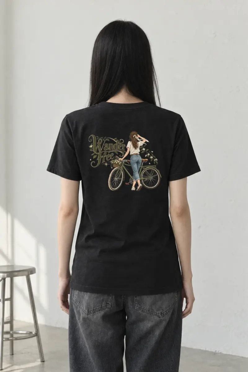 "Wander Free" Heavyweight Unisex Crewneck T-shirt
