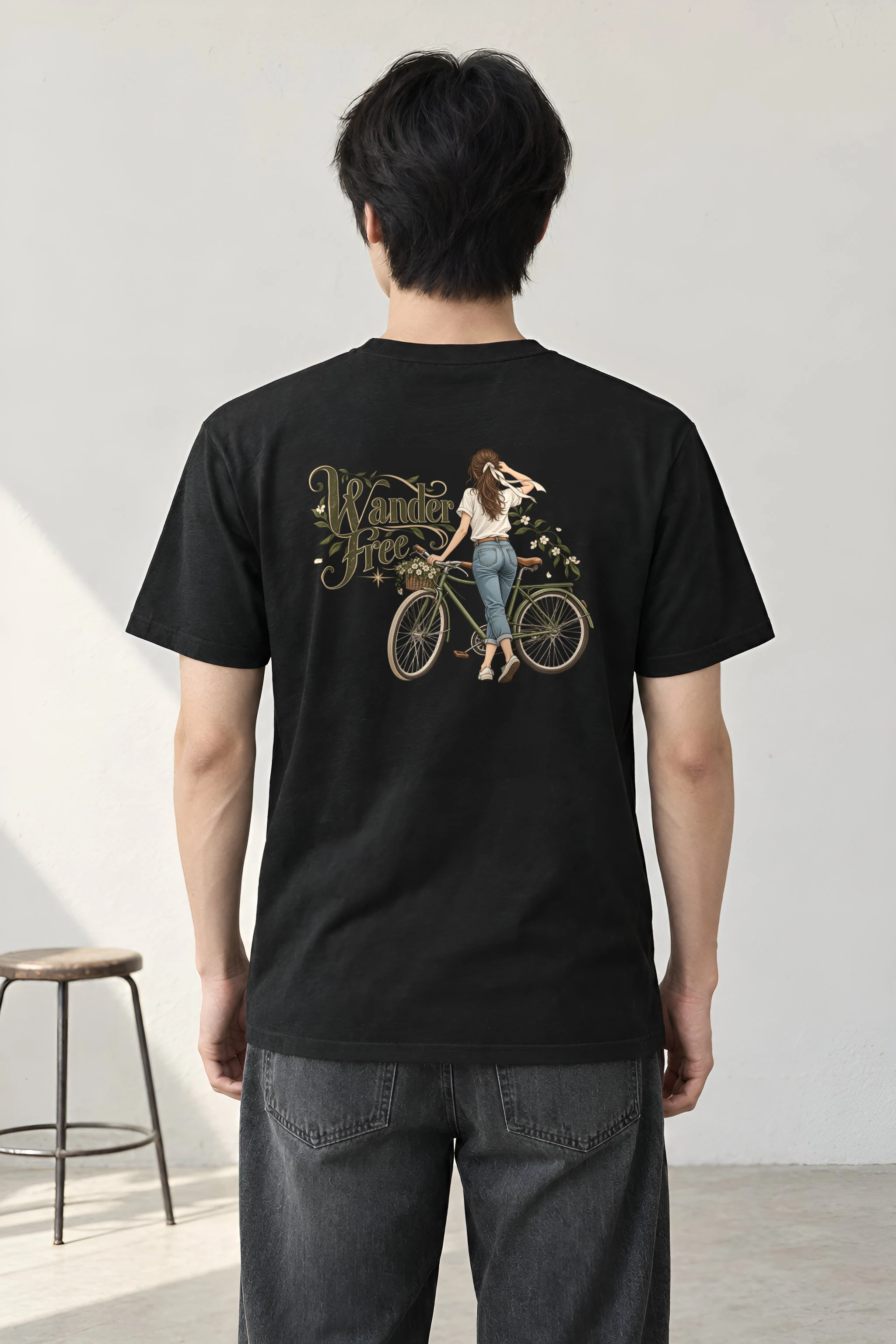"Wander Free" Heavyweight Unisex Crewneck T-shirt