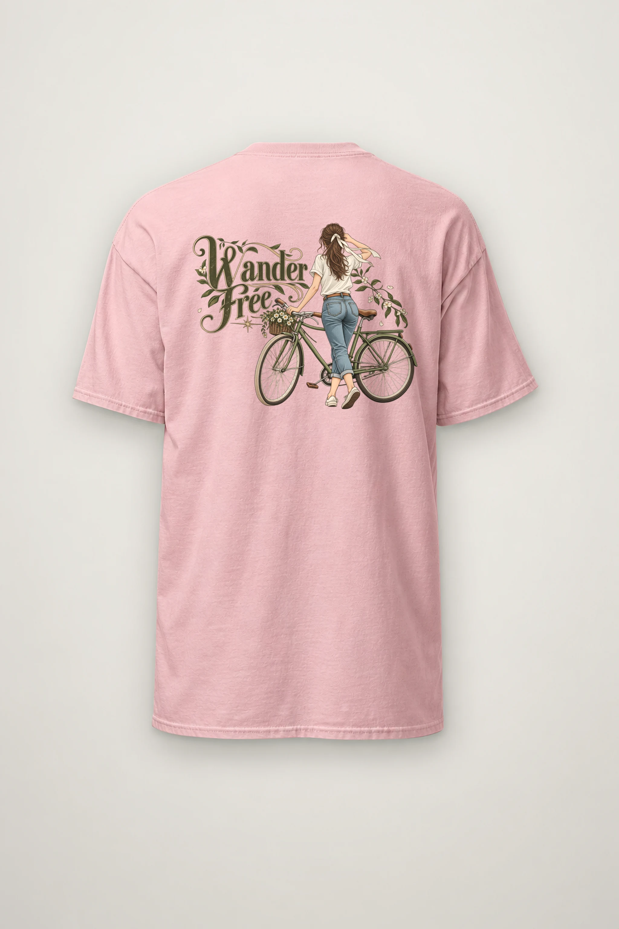 "Wander Free" Heavyweight Unisex Crewneck T-shirt