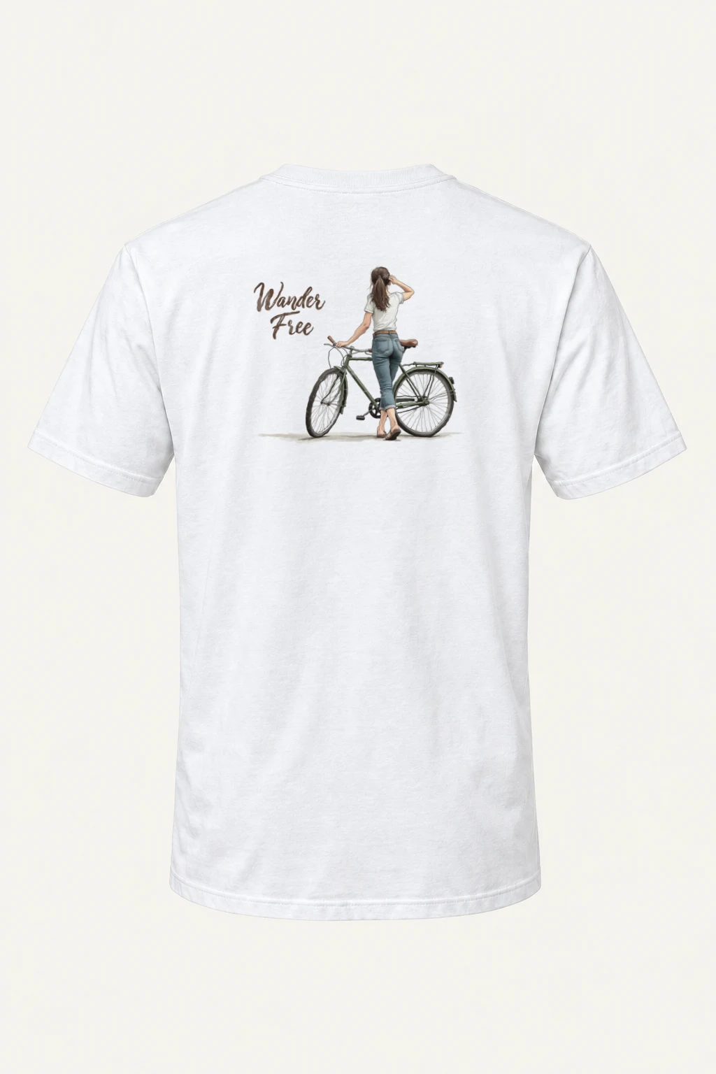 "Wander Free" Heavyweight Unisex Crewneck T-shirt | Gildan 5000