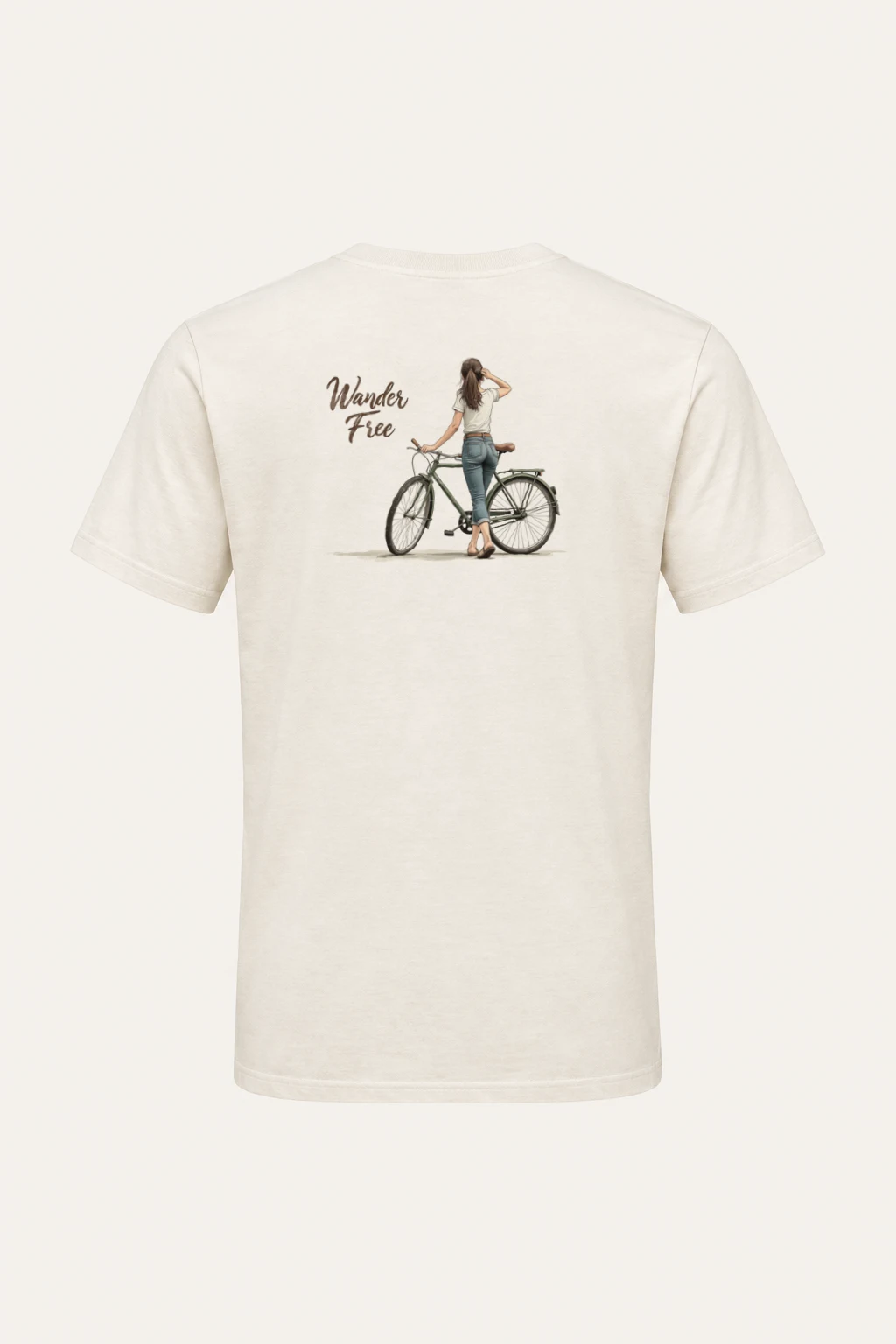 "Wander Free" Heavyweight Unisex Crewneck T-shirt | Gildan 5000