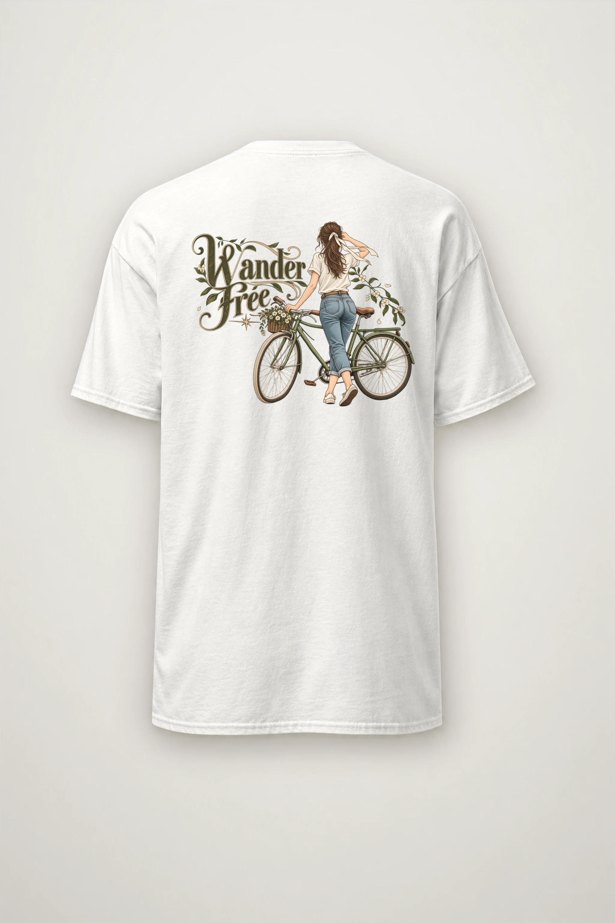 "Wander Free" Heavyweight Unisex Crewneck T-shirt