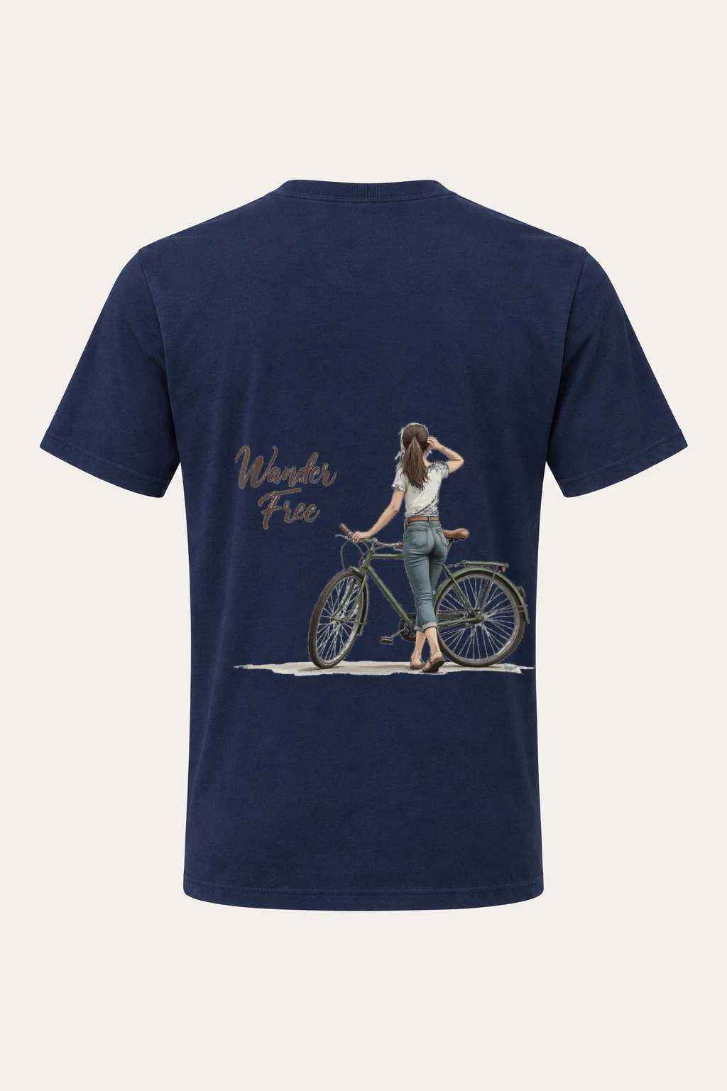 "Wander Free" Heavyweight Unisex Crewneck T-shirt | Gildan 5000
