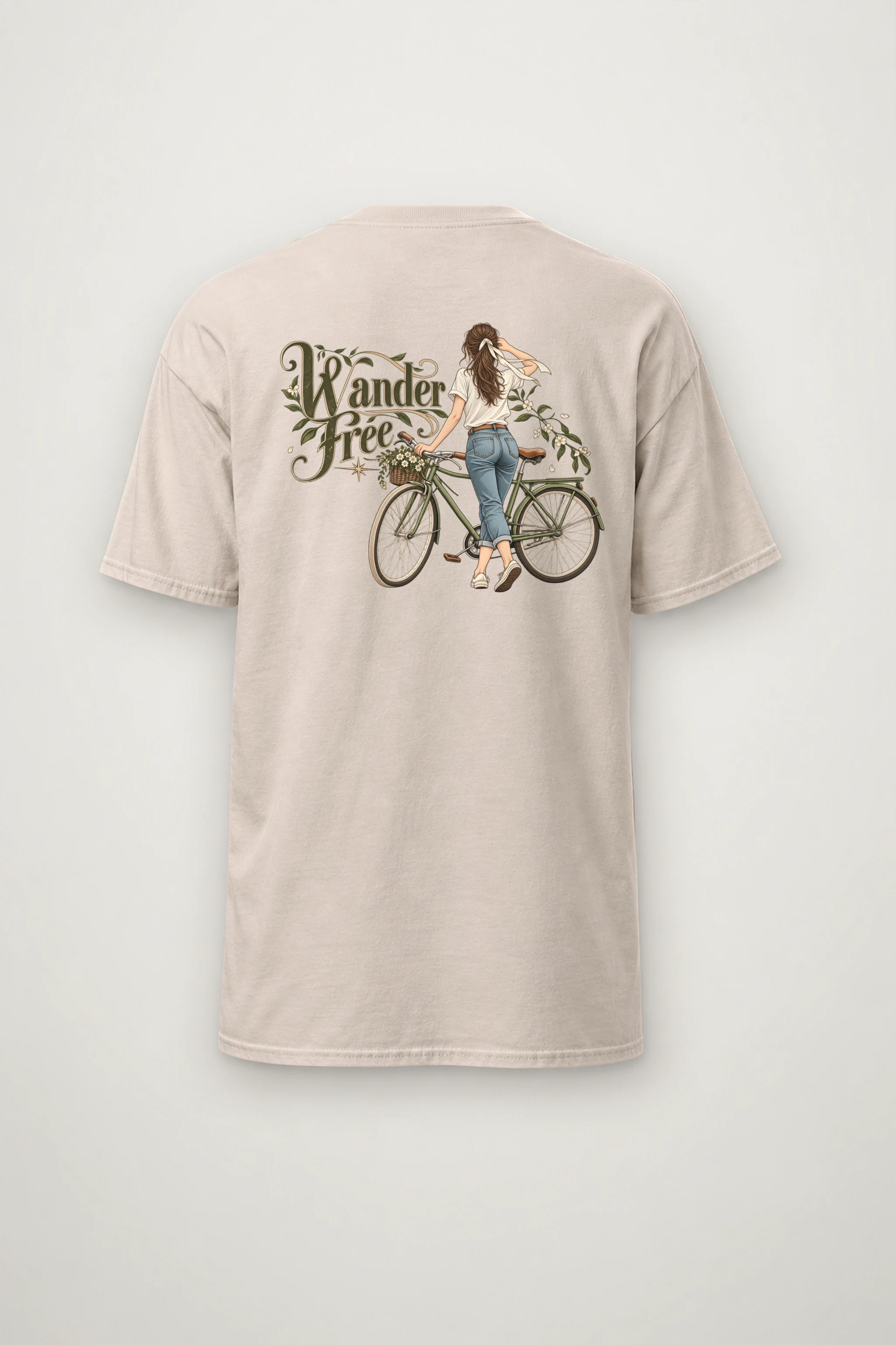 "Wander Free" Heavyweight Unisex Crewneck T-shirt