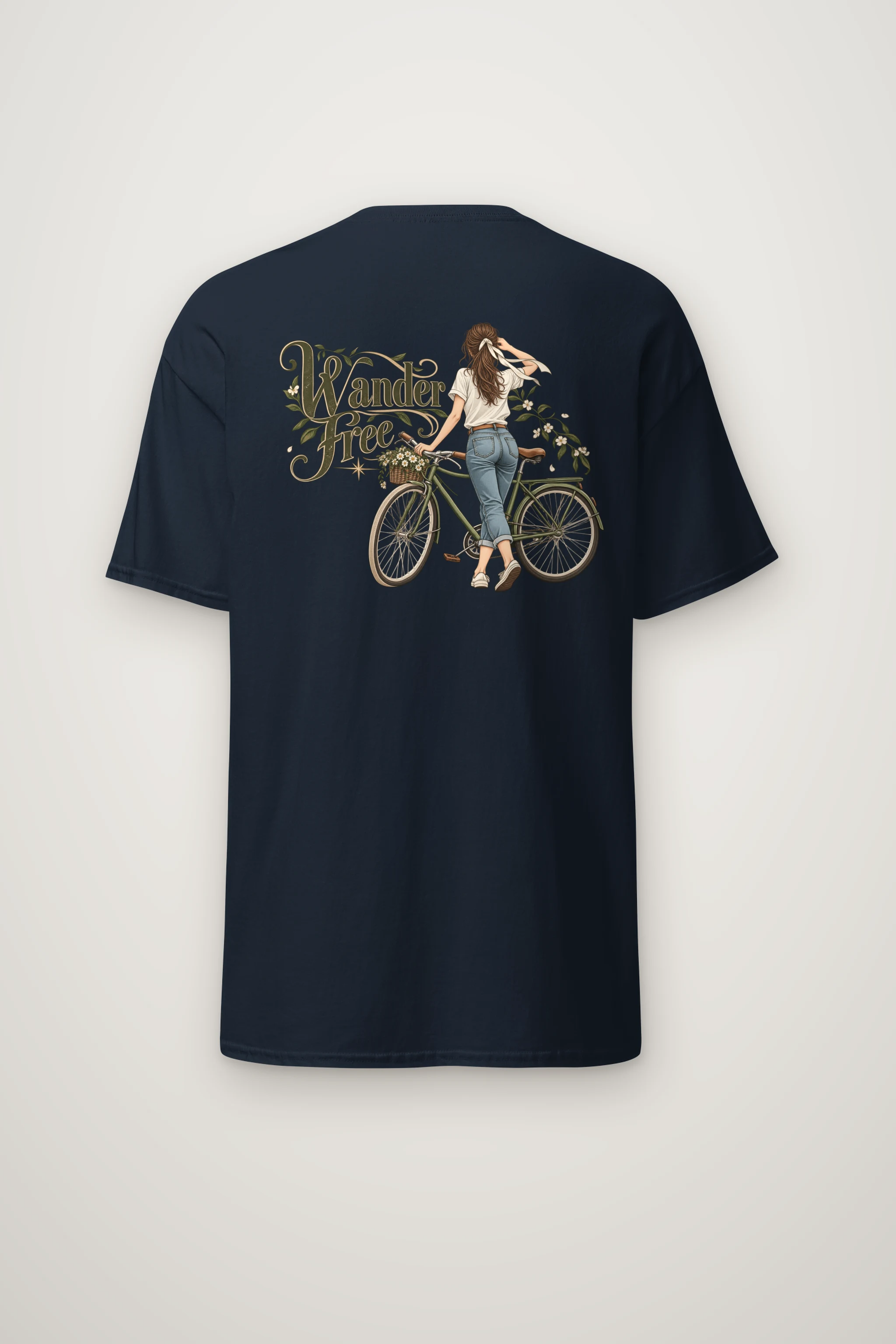 "Wander Free" Heavyweight Unisex Crewneck T-shirt