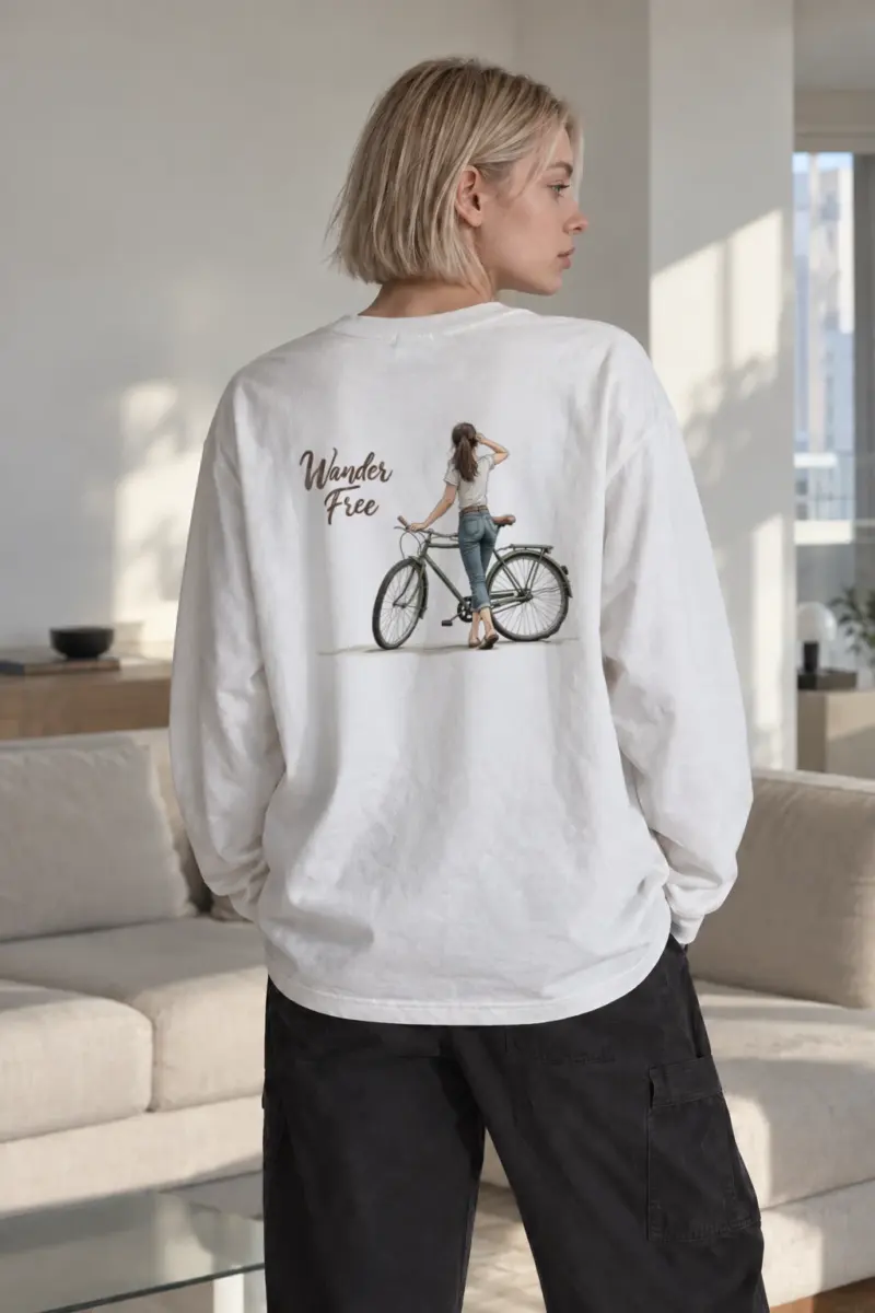 “Wander Free” Unisex Longsleeve T-shirt | Gildan 2400