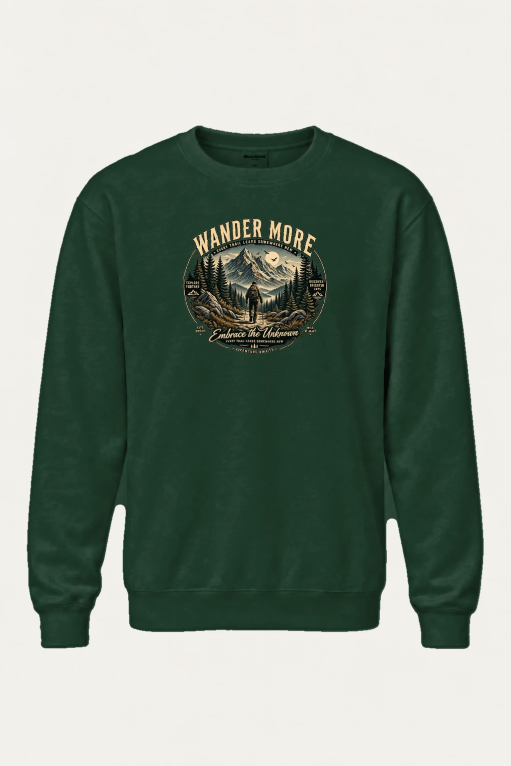 "Wander More" Heavy Blend Unisex Crewneck Sweatshirt | Gildan 18000