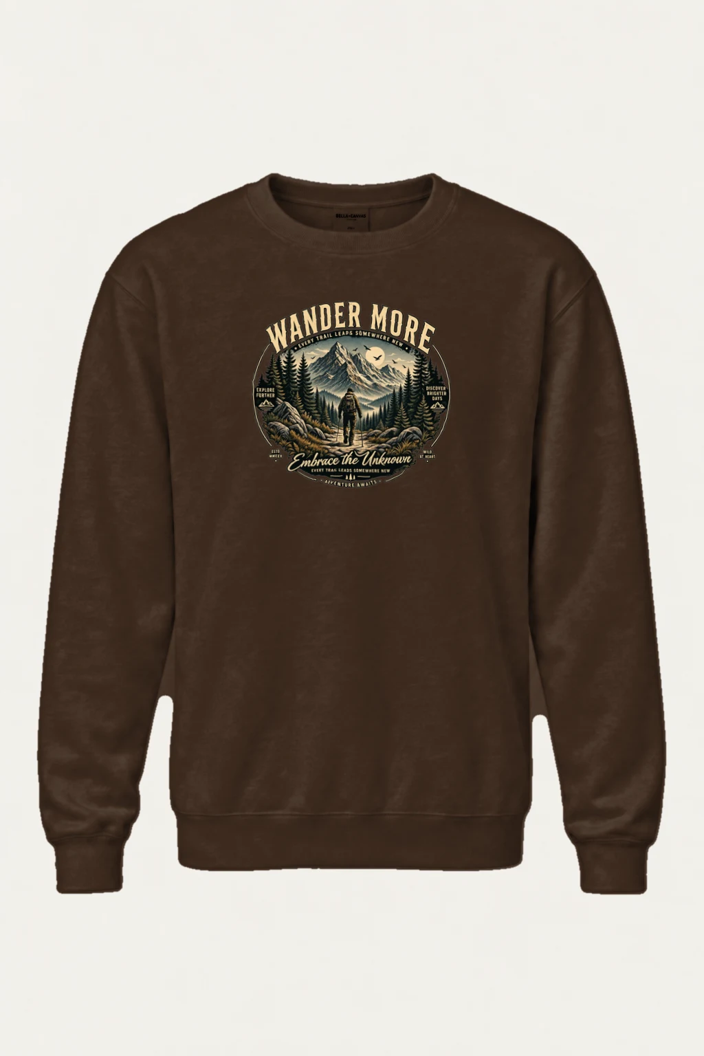"Wander More" Heavy Blend Unisex Crewneck Sweatshirt | Gildan 18000
