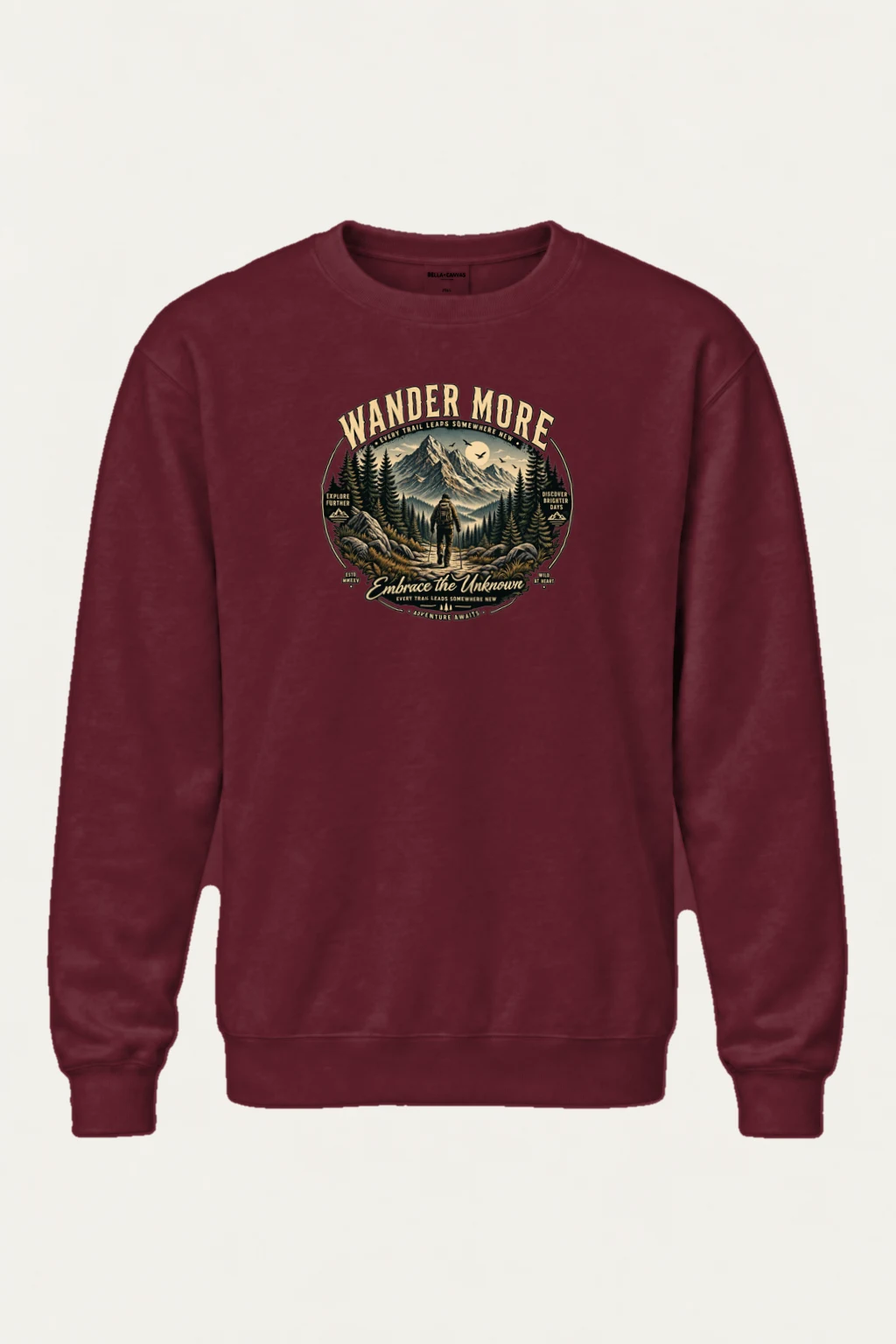 "Wander More" Heavy Blend Unisex Crewneck Sweatshirt | Gildan 18000