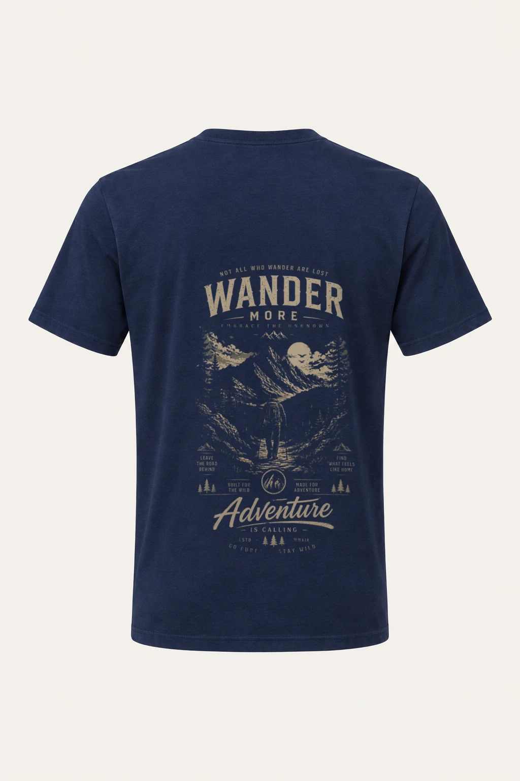 "Wander More" Heavyweight Unisex Crewneck T-shirt | Gildan 5000