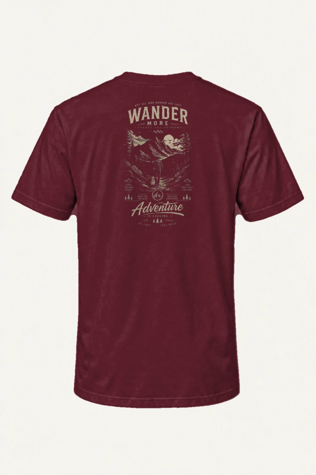 "Wander More" Heavyweight Unisex Crewneck T-shirt | Gildan 5000