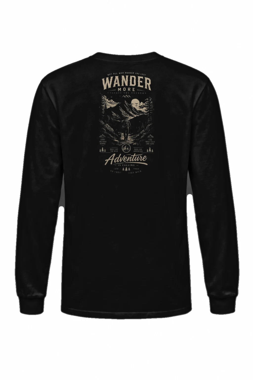 "Wander More" Unisex Longsleeve T-shirt | Gildan 2400