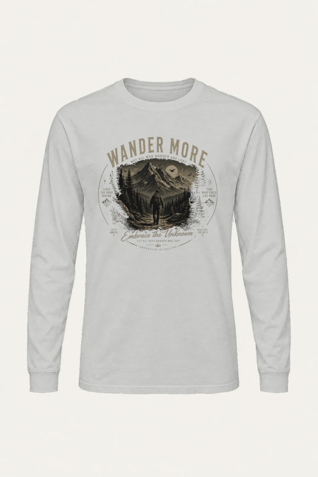 "Wander More" Unisex Longsleeve T-shirt | Gildan 2400