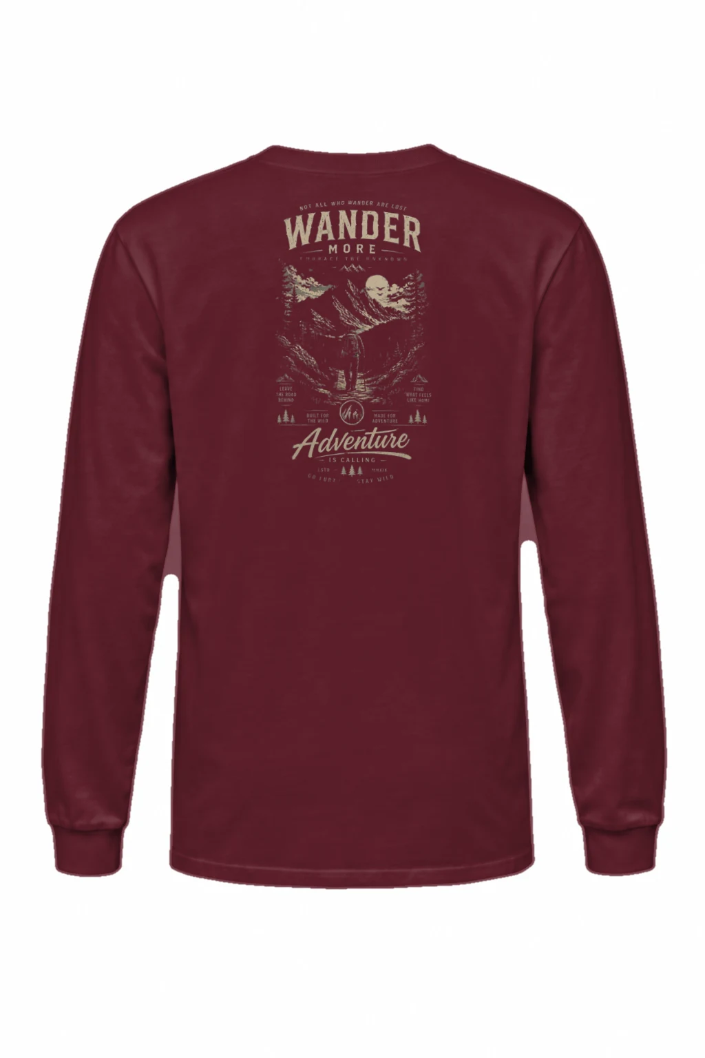 "Wander More" Unisex Longsleeve T-shirt | Gildan 2400