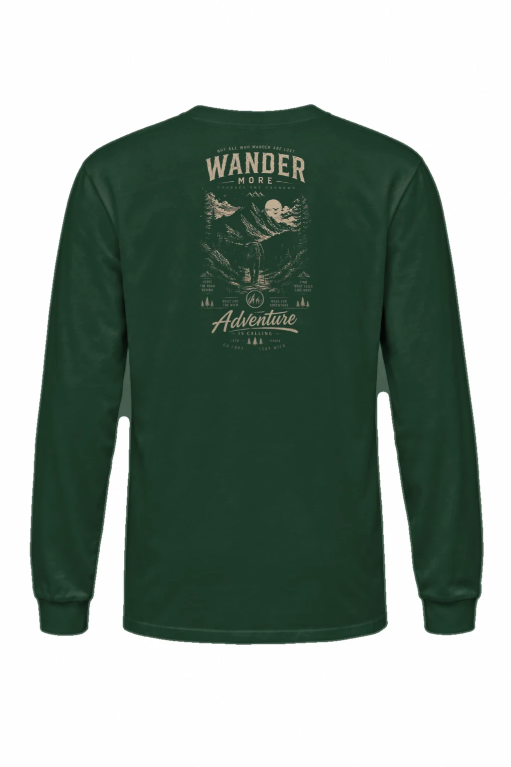 "Wander More" Unisex Longsleeve T-shirt | Gildan 2400