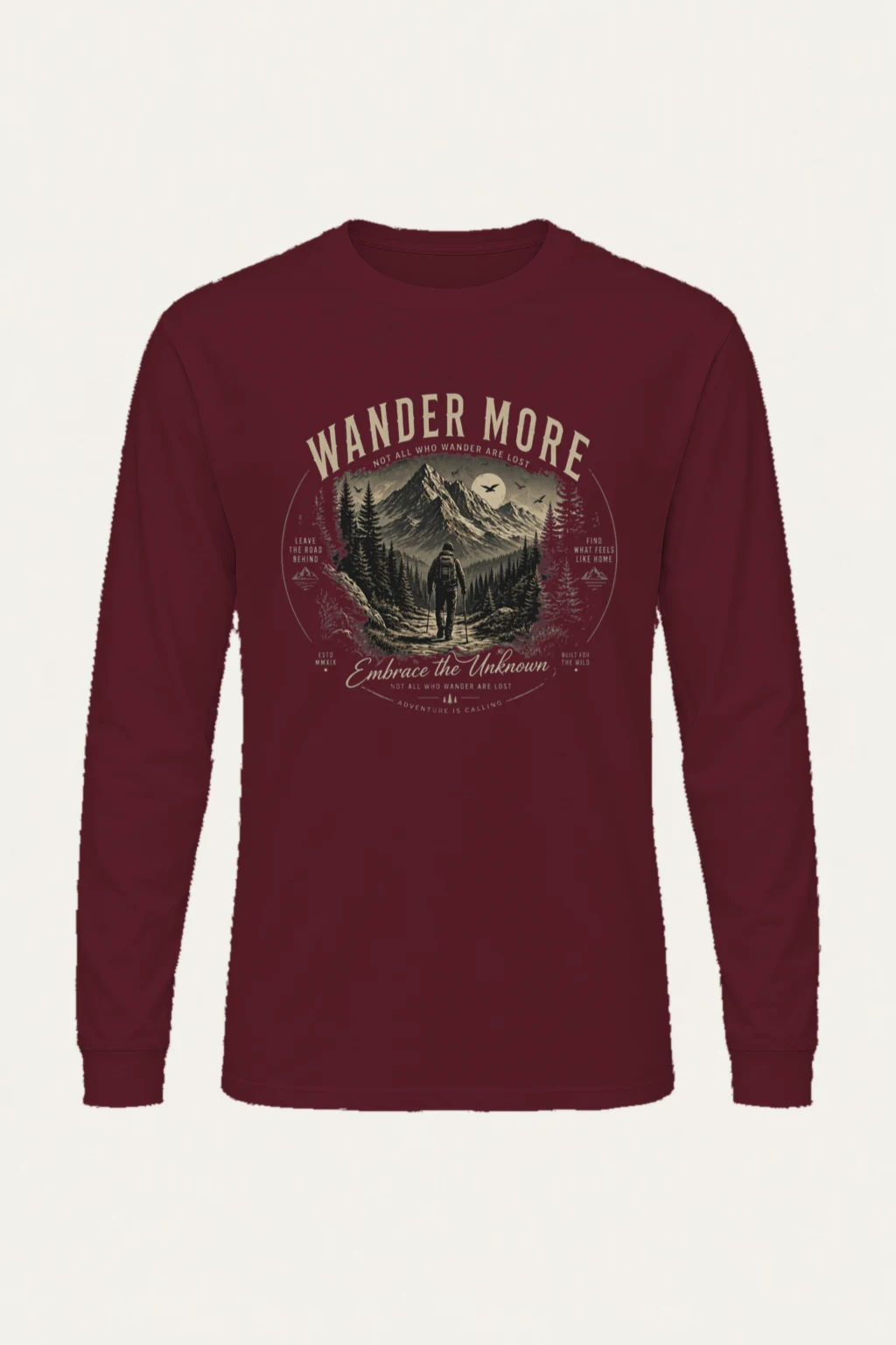"Wander More" Unisex Longsleeve T-shirt | Gildan 2400