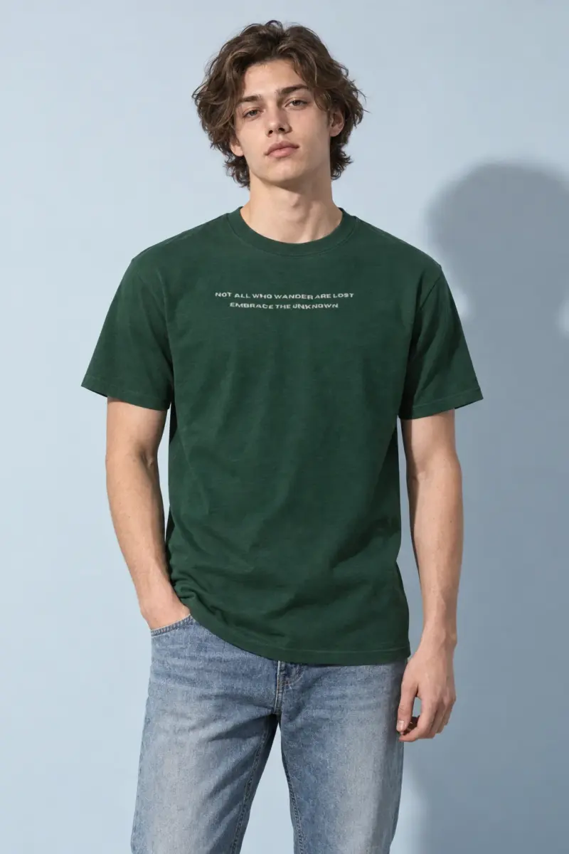 "Wanderer’s Compass" Heavyweight Unisex Crewneck T-shirt