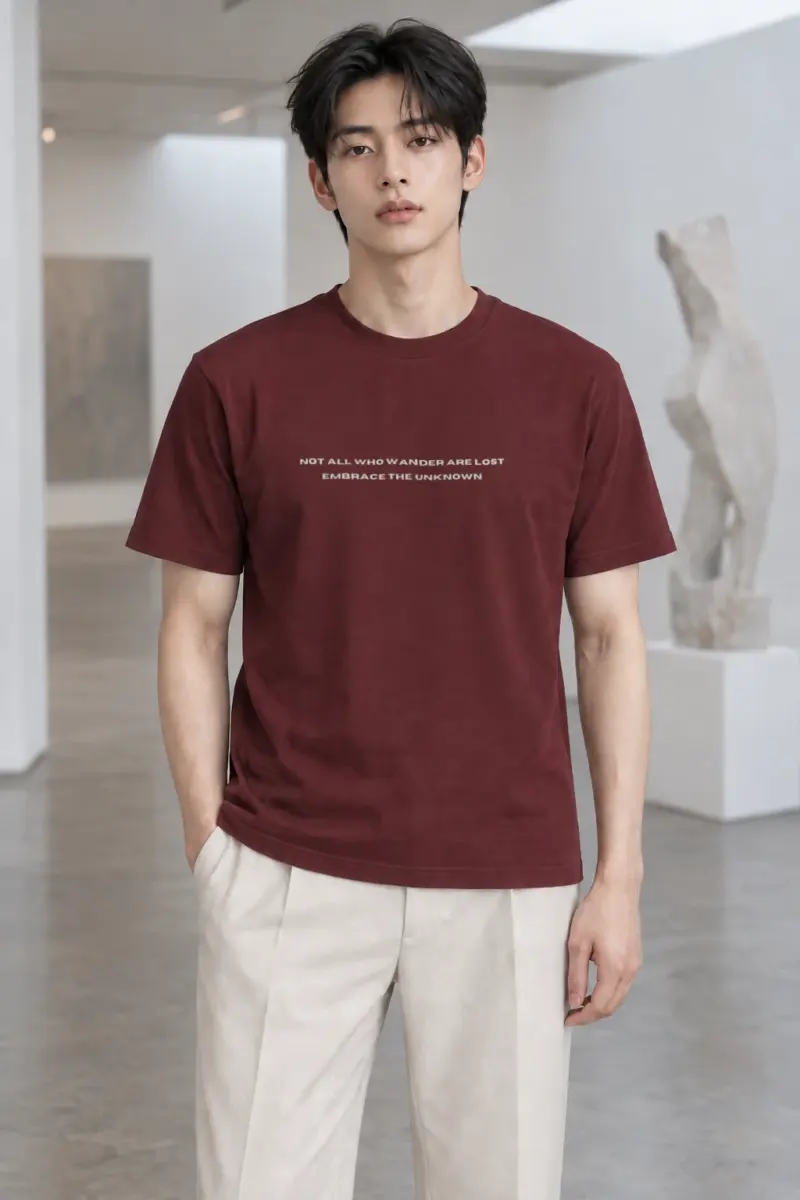 "Wanderer’s Compass" Heavyweight Unisex Crewneck T-shirt | Gildan 5000