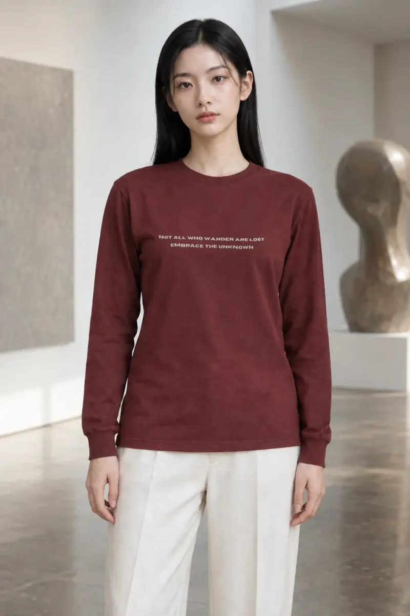 "Wanderer’s Compass" Unisex Longsleeve T-shirt | Gildan 2400