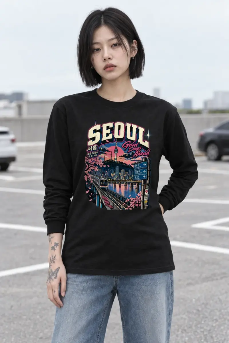 "Good Days Ahead Seoul" Unisex Longsleeve T-shirt