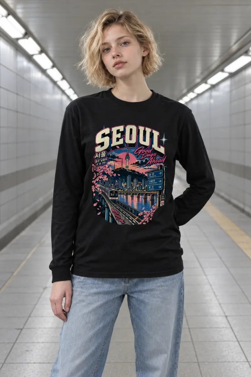 "Good Days Ahead Seoul" Unisex Longsleeve T-shirt