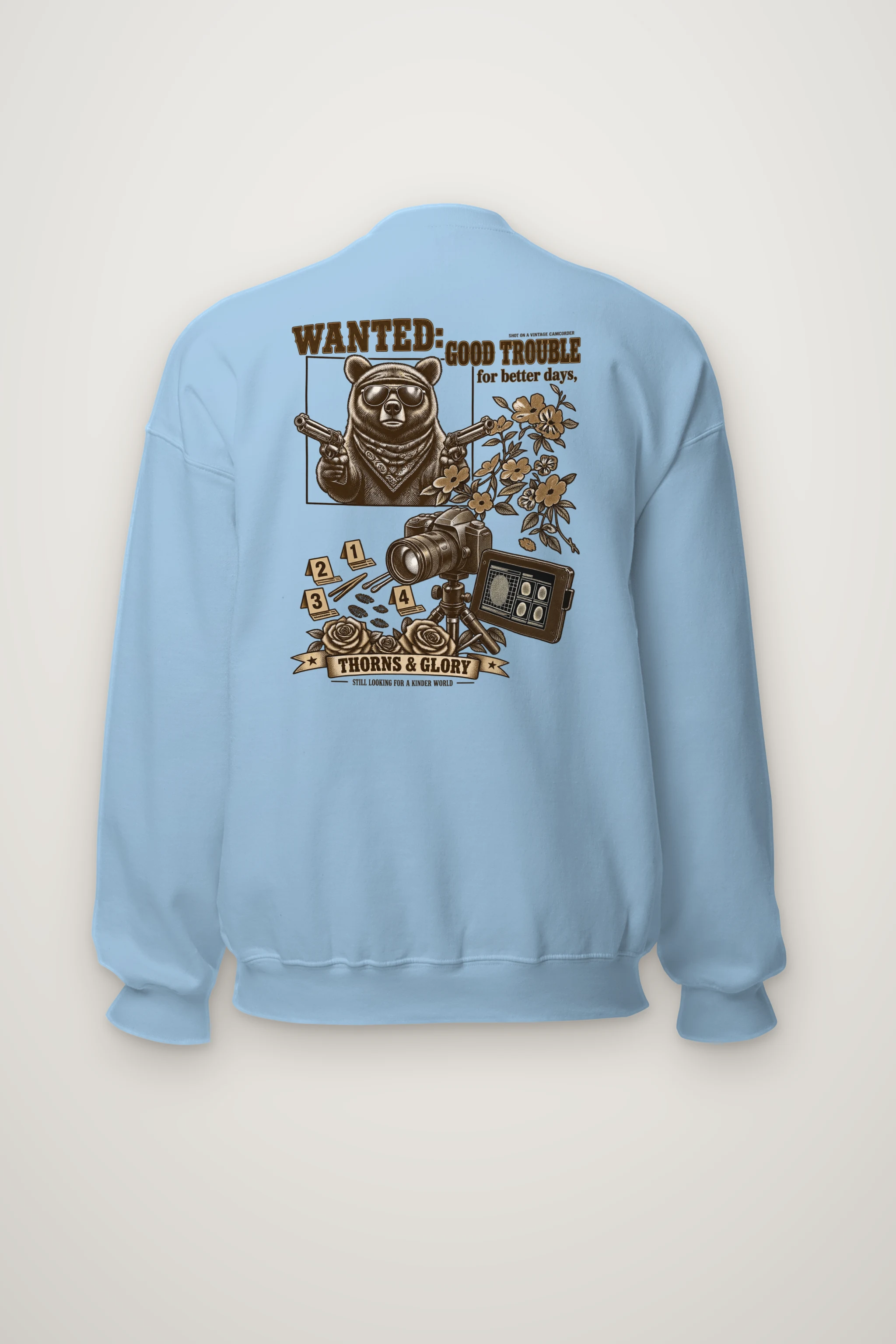 "Wanted Good Trouble" Heavy Blend Unisex Crewneck Sweatshirt