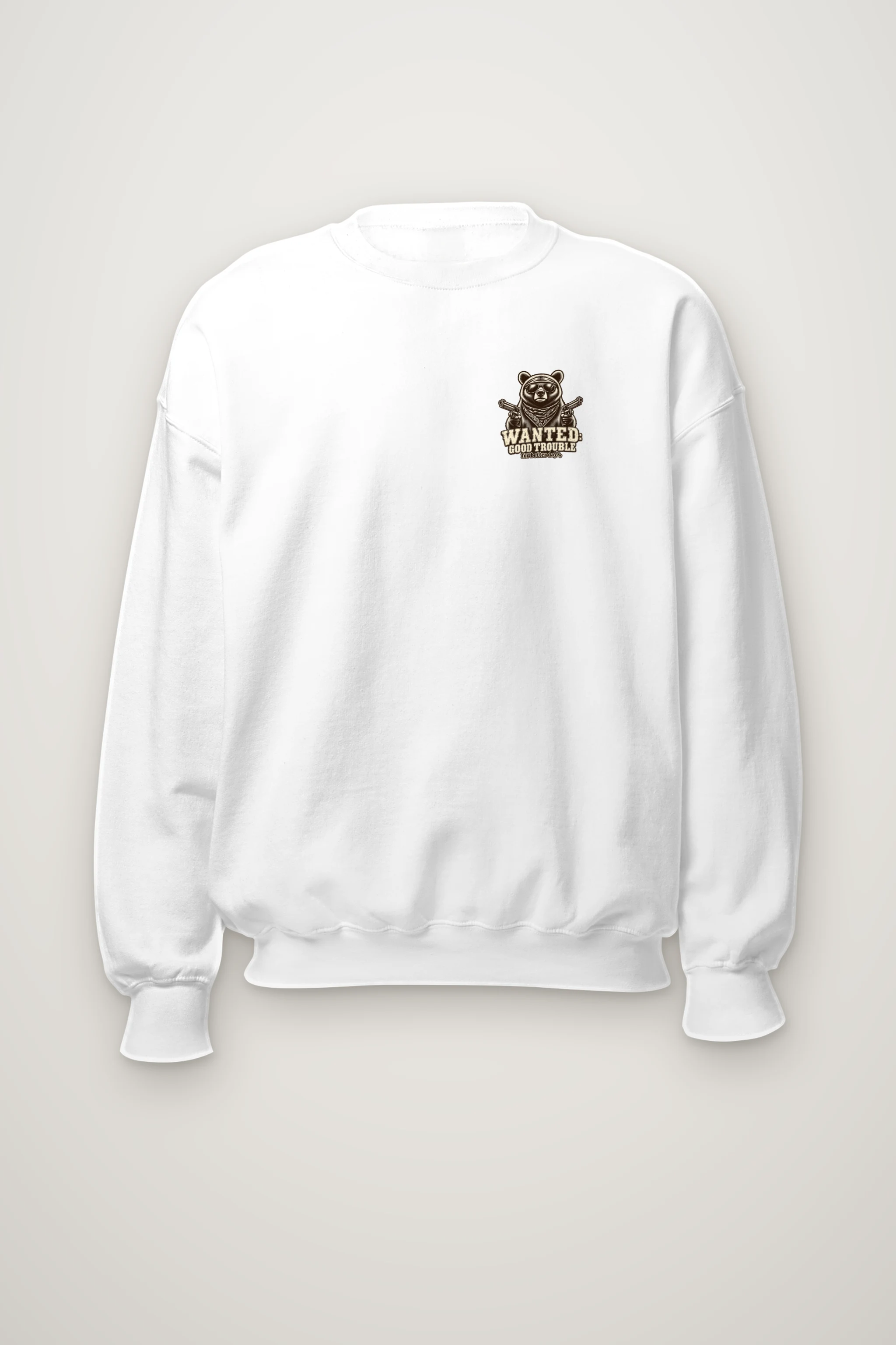 "Wanted Good Trouble" Heavy Blend Unisex Crewneck Sweatshirt