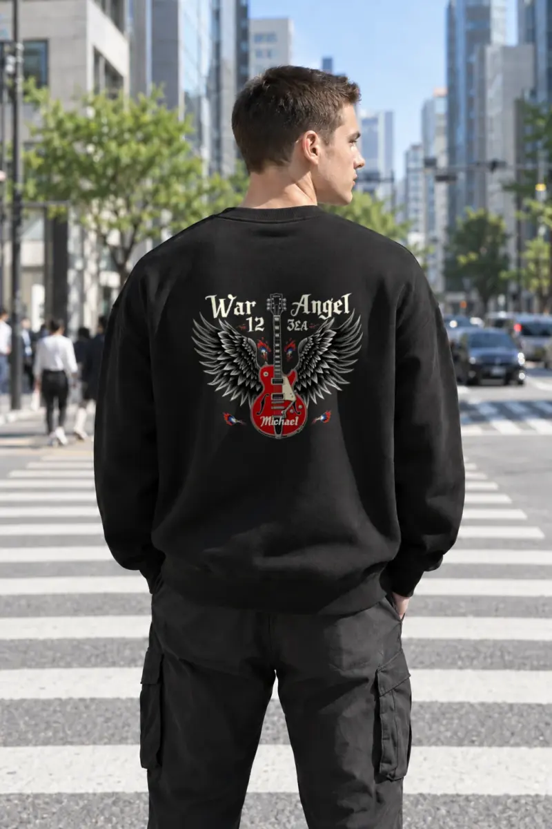 “War Angel 12” Heavy Blend Unisex Crewneck Sweatshirt | Gildan 18000
