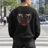 "War Angel Guitar" Heavy Blend Unisex Crewneck Sweatshirt | Gildan 18000