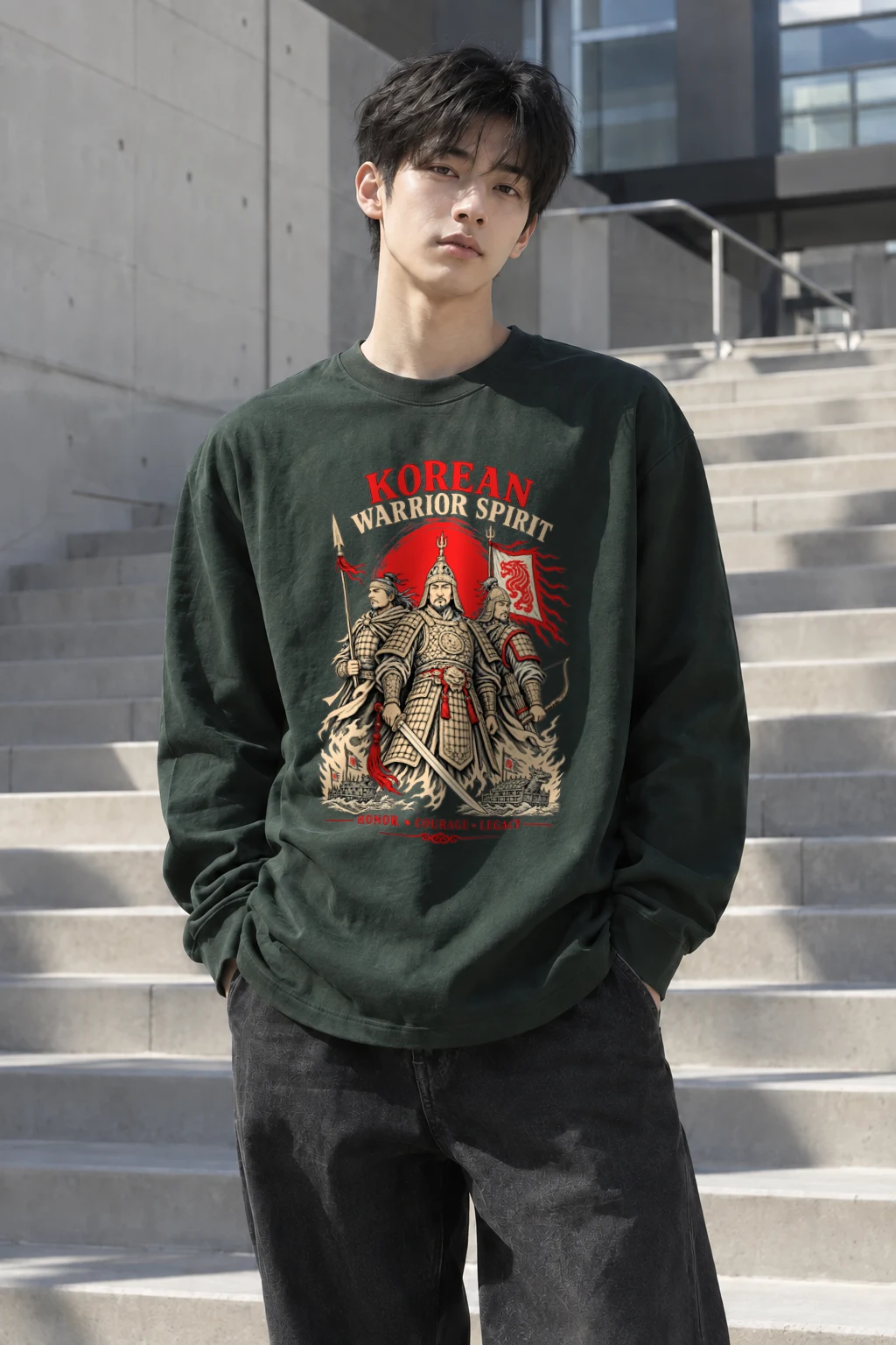 "Warrior Spirit" Unisex Longsleeve T-shirt | Gildan 2400